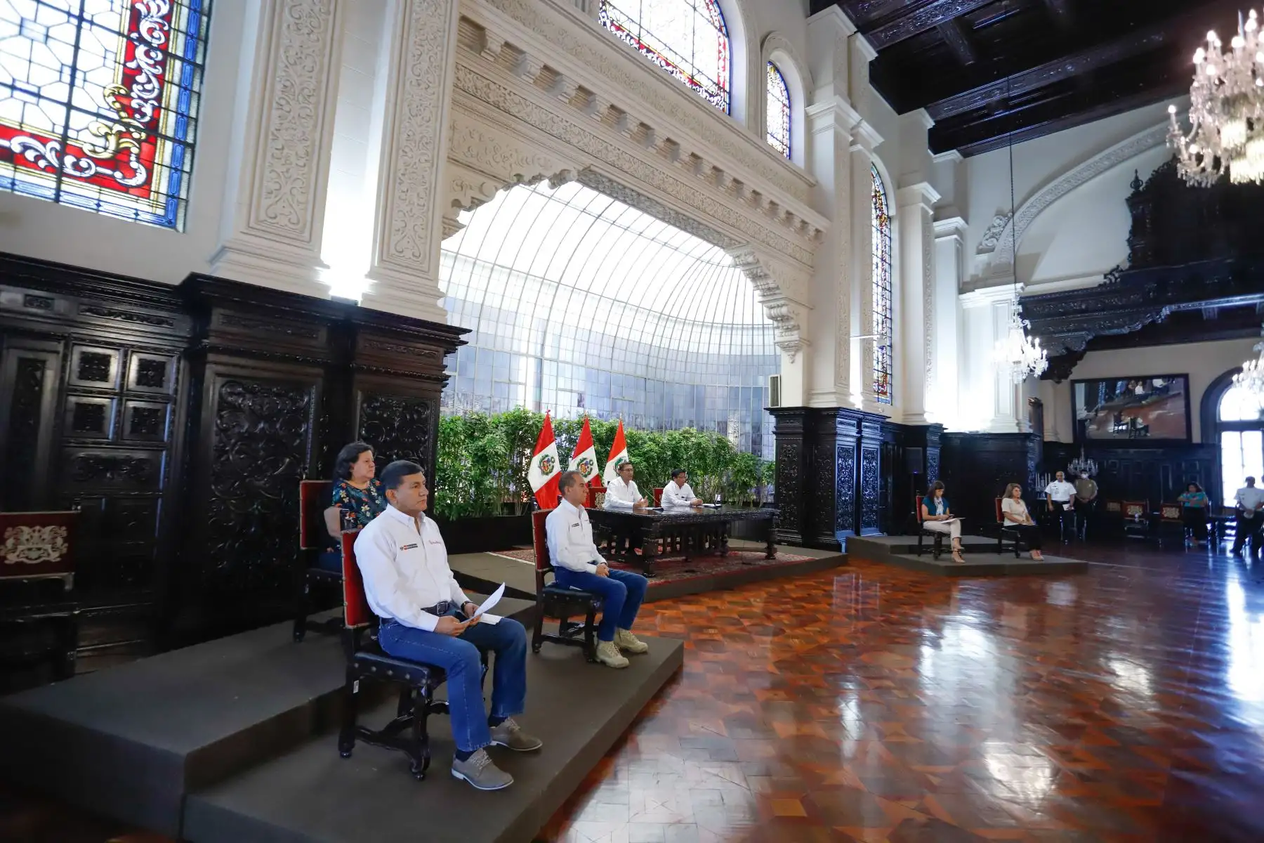Ejecutivo informa sobre las medidas del Estado de Emergencia Nacional. Foto: ANDINA/Prensa Presidencia