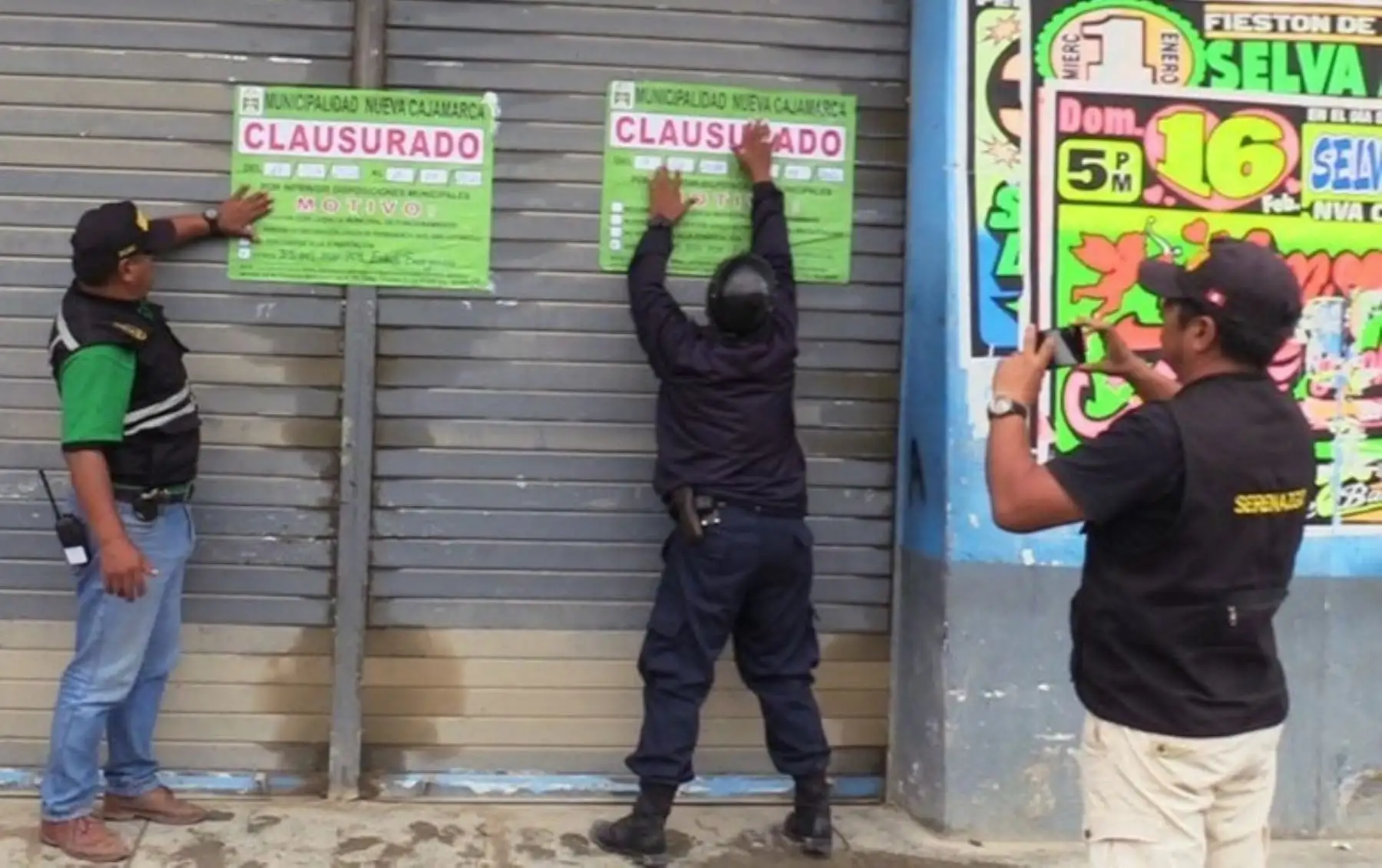 Municipalidad de Nueva Cajamarca, en San Martín, clausuró establecimientos comerciales por no respetar la cuarentena ordenada para evitar la propagación del coronavirus.