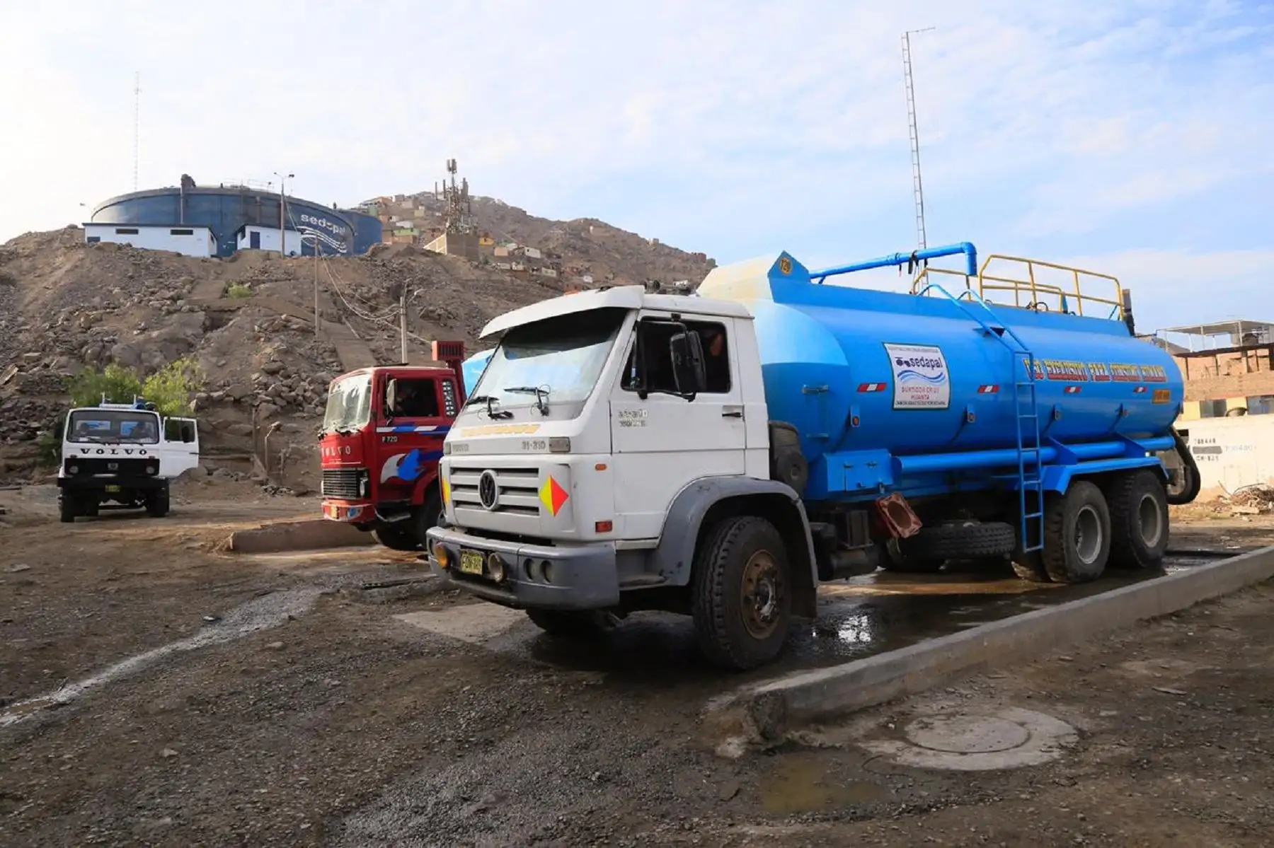 Cisternas de agua.