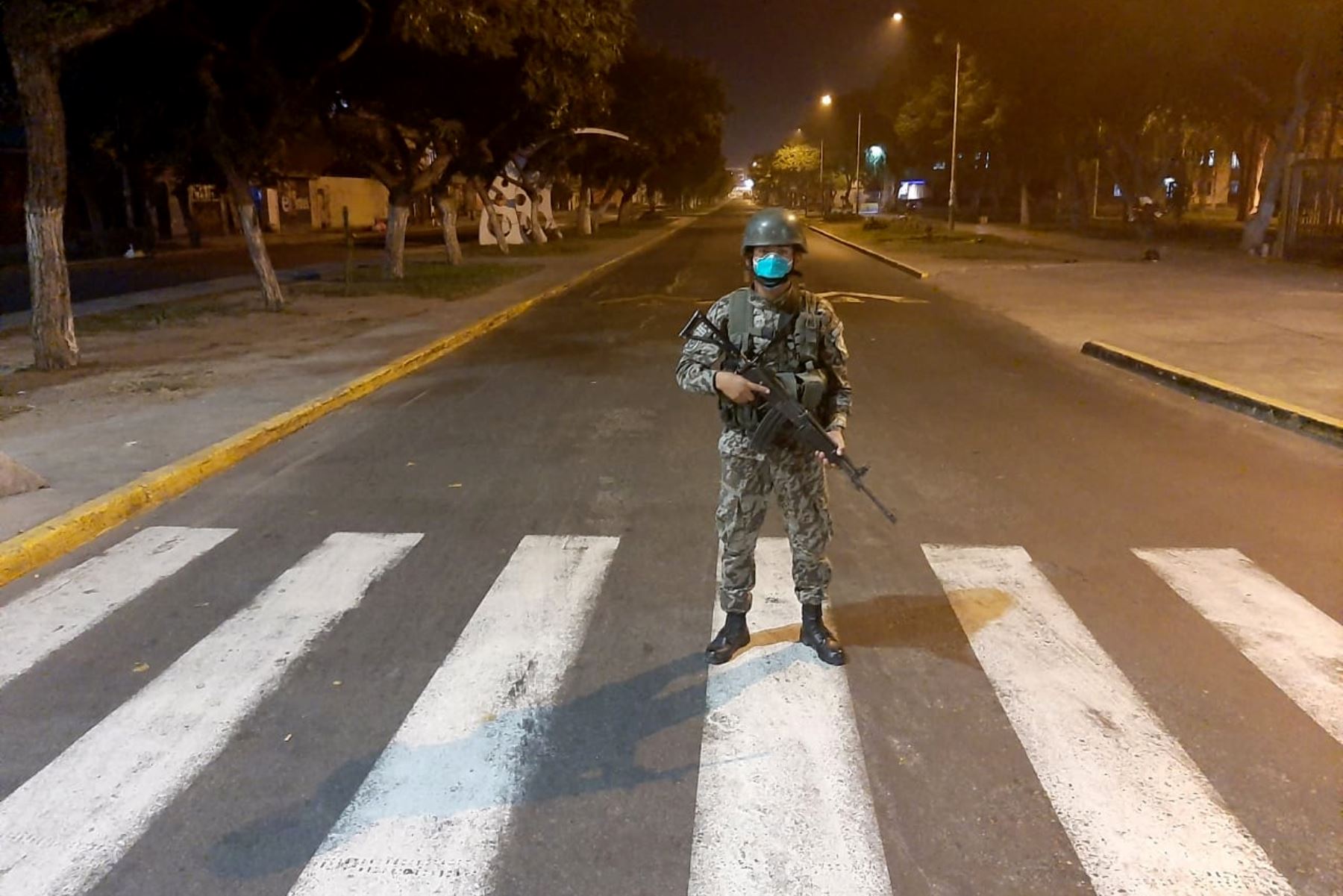 Así lucen las calles en la ciudad de Trujillo tras el inicio de la inmovilización social obligatoria. Foto: Cortesía/Luis Puell