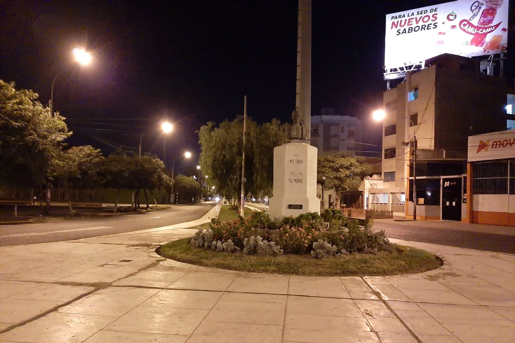 Así lucen las calles en la ciudad de Trujillo tras el inicio de la inmovilización social obligatoria. Foto: Cortesía/Luis Puell