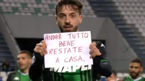 Francesco Caputo fue el primer jugador en pedir a la afición italiana quedarse en casa