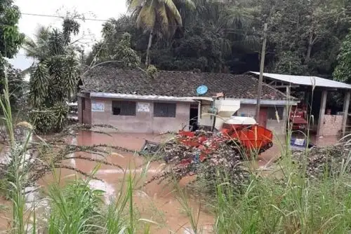 Las lluvias intensas inundaron decenas de viviendas en el distrito de Calzada, región San Martín. ANDINA/Difusión