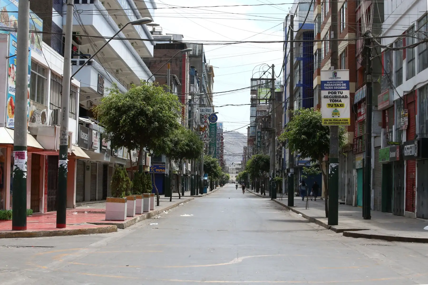 El emporio Comercial de Gamarra permanece cerrado por el Estado de Emergencia. Foto: ANDINA/Vidal Tarqui