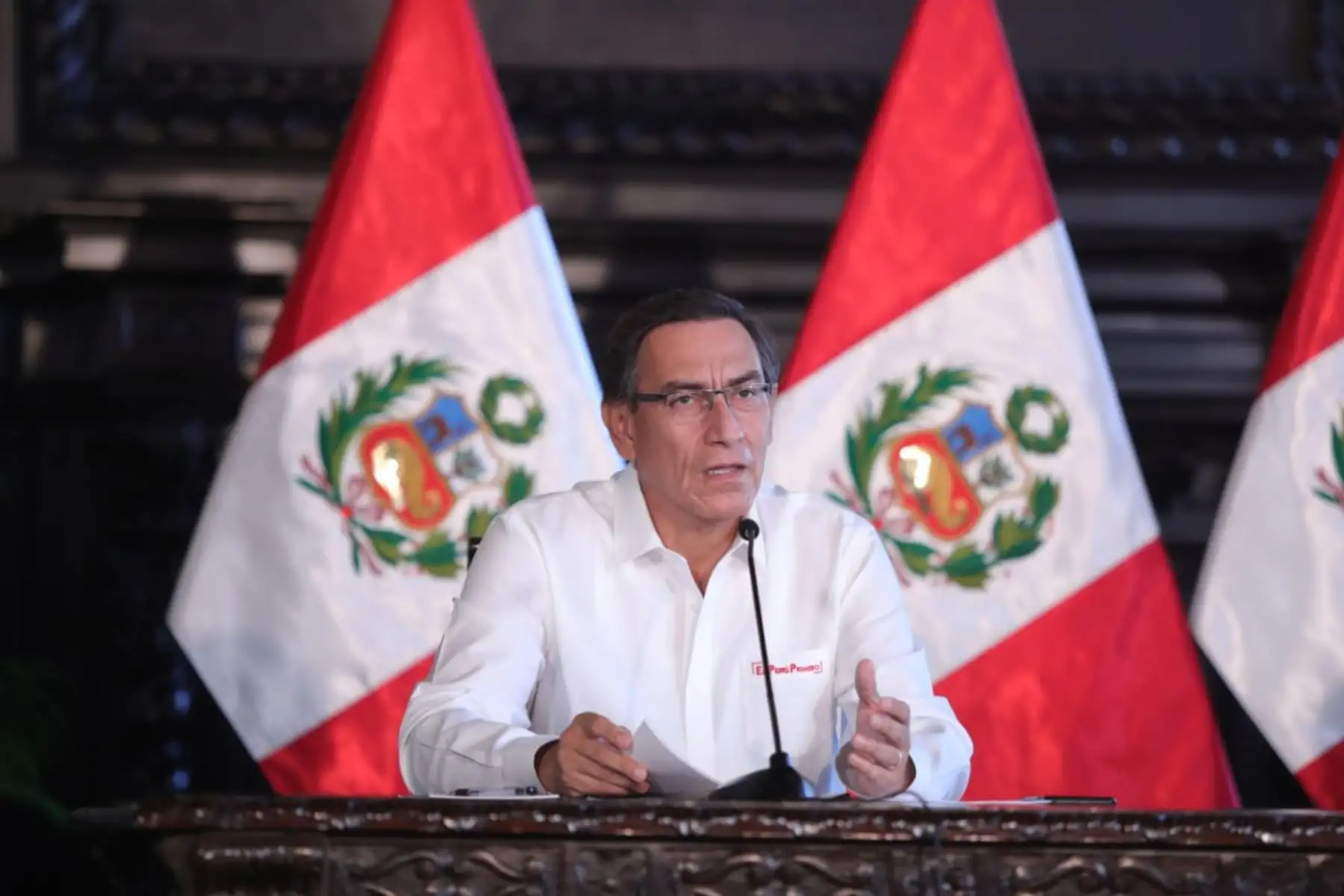 Presidente Vizcarra y ministros de Estado informan sobre las medidas y acciones que se implementan en el Estado de Emergencia Nacional contra el COVID-19. Foto:ANDINA/Prensa Presidencia