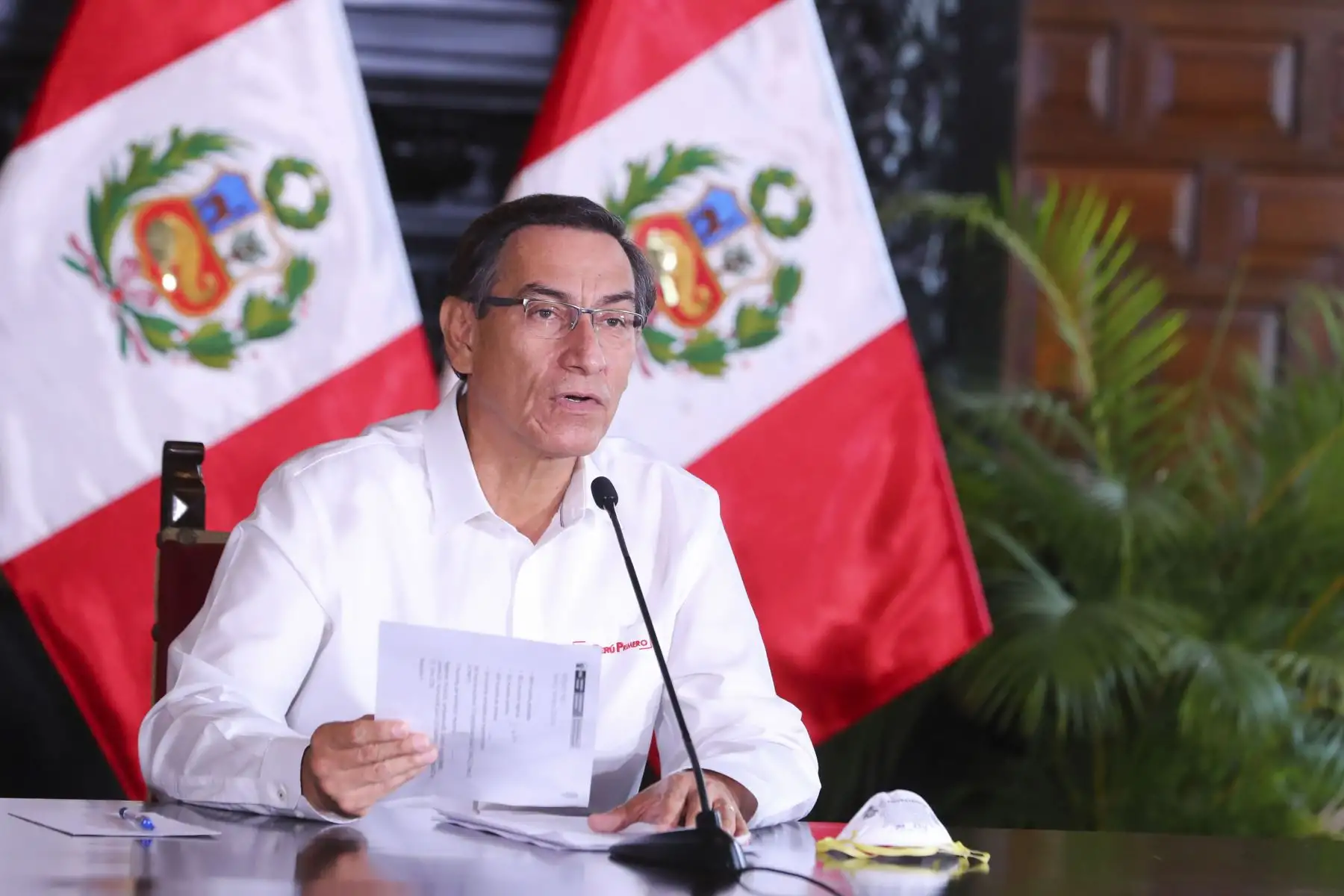 Presidente Vizcarra y ministros de Estado informan sobre las medidas y acciones que se implementan en el Estado de Emergencia Nacional. Foto:ANDINA/Prensa Presidencia