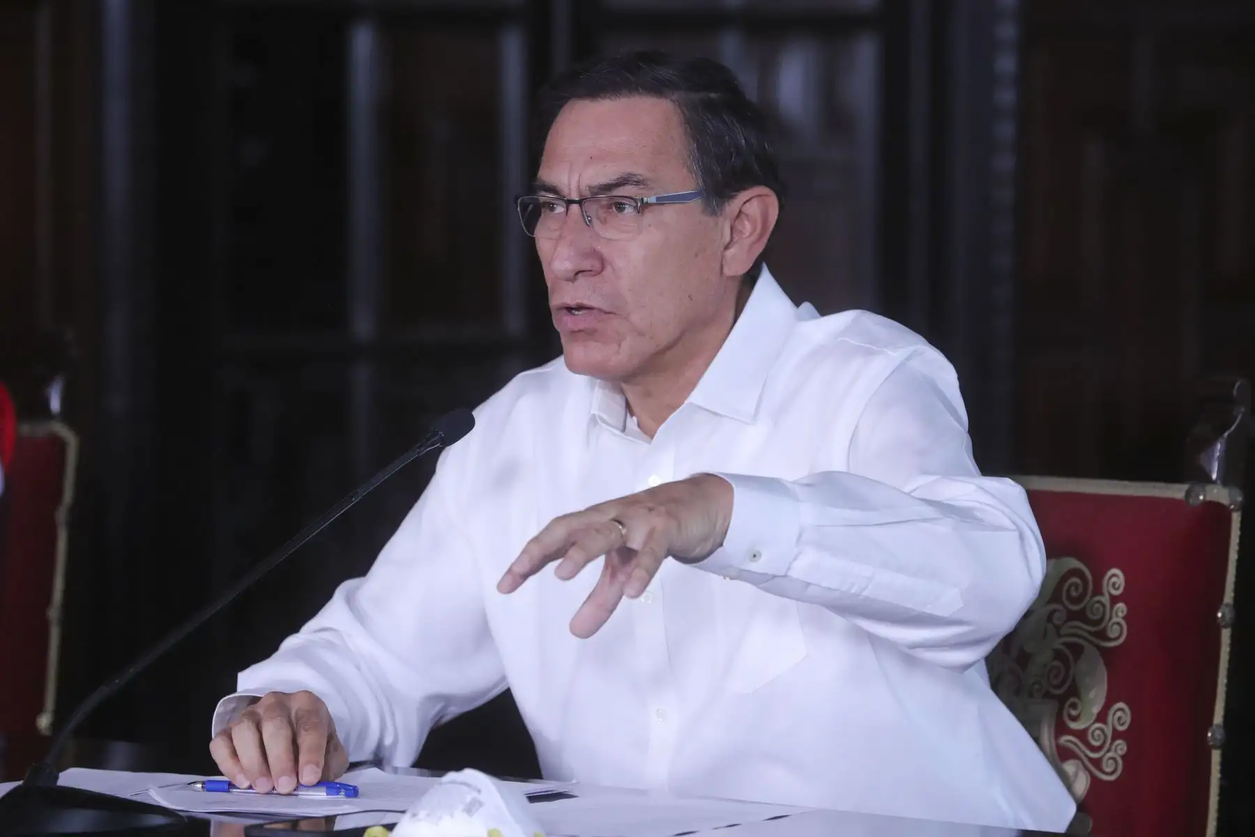 Presidente Vizcarra y ministros de Estado informan sobre las medidas y acciones que se implementan en el Estado de Emergencia Nacional. Foto:ANDINA/Prensa Presidencia