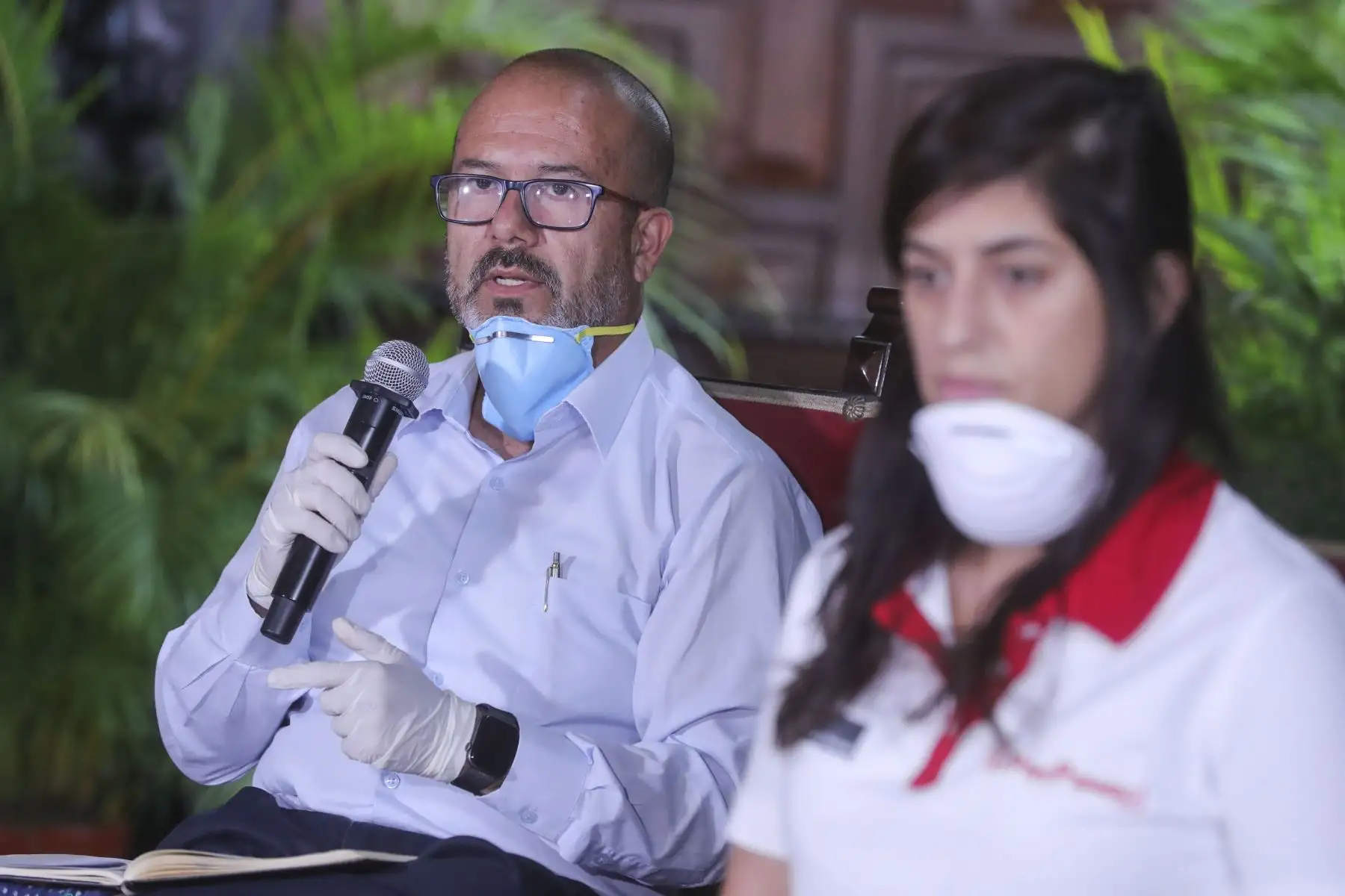Ministro de Salud Victor Zamora informa sobre las medidas y acciones que  esta implementando el sector salud, frente al  Estado de Emergencia Nacional. Foto:ANDINA/Prensa Presidencia