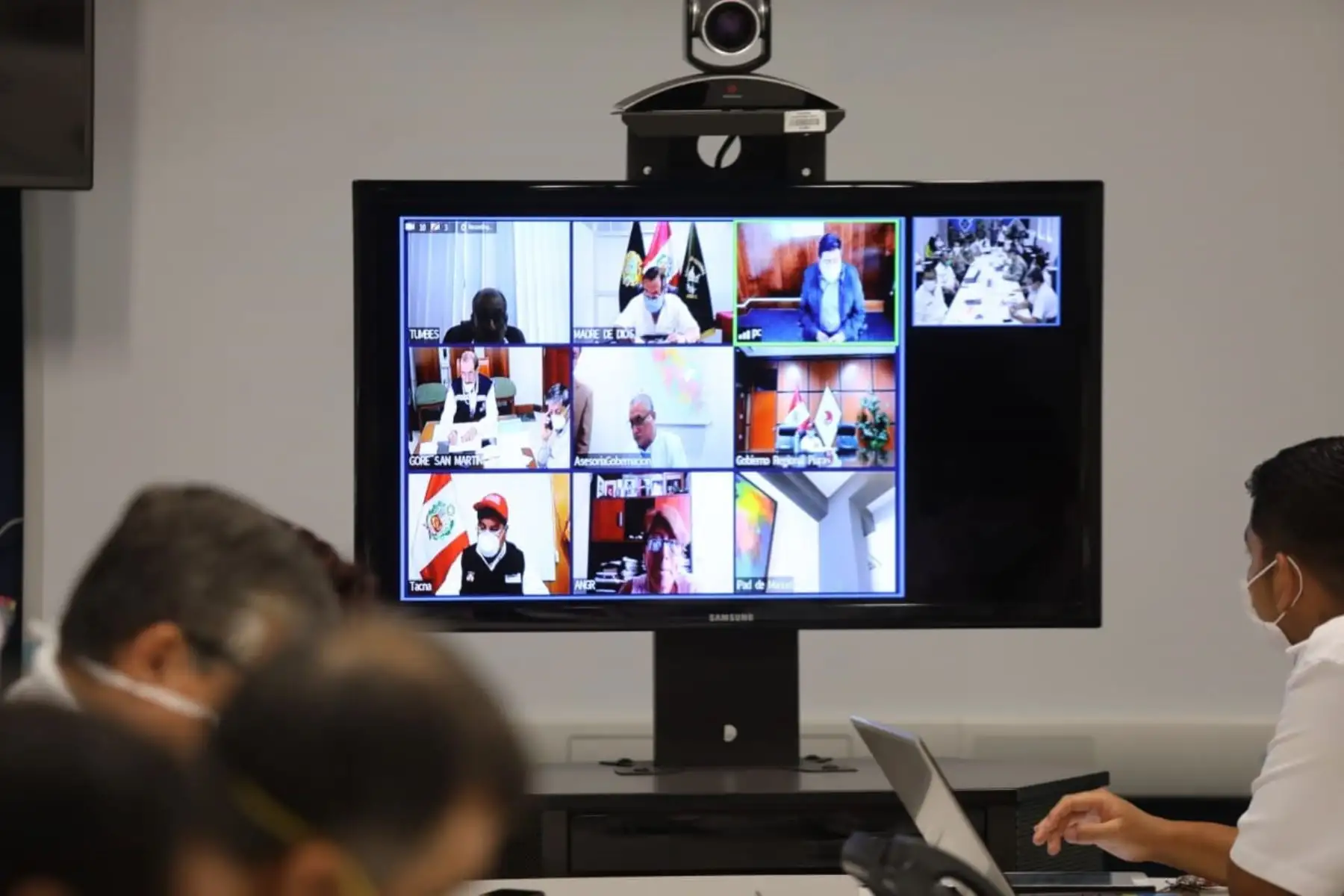 Ministro de Agricultura, Jorge Montenegro, encabezó videoconferencia con diversos sectores para unificar criterios para asegurar el abastecimiento de alimentos durante el aislamiento social obligatorio. ANDINA/Difusión