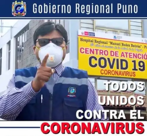 Gobernador regional de Puno (e), Agustín Luque.