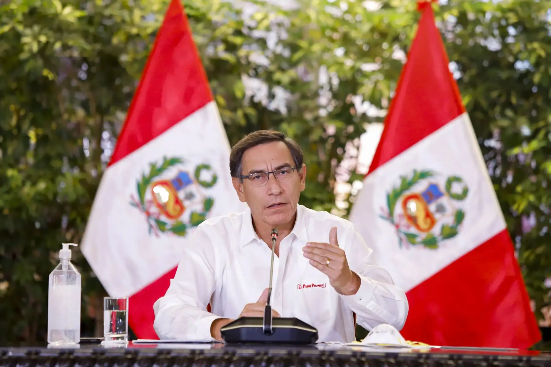 Presidente Vizcarra y ministros de Estado informan sobre las medidas y acciones que se implementan en el estado de emergencia nacional. 
Foto: ANDINA/ Prensa Presidencia