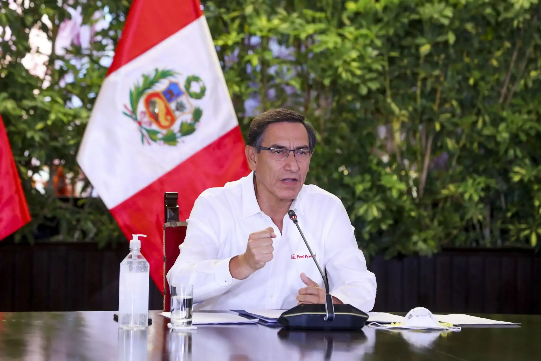 Presidente Vizcarra y ministros de Estado informan sobre las medidas y acciones que se implementan en el estado de emergencia nacional. 
Foto: ANDINA/ Prensa Presidencia
