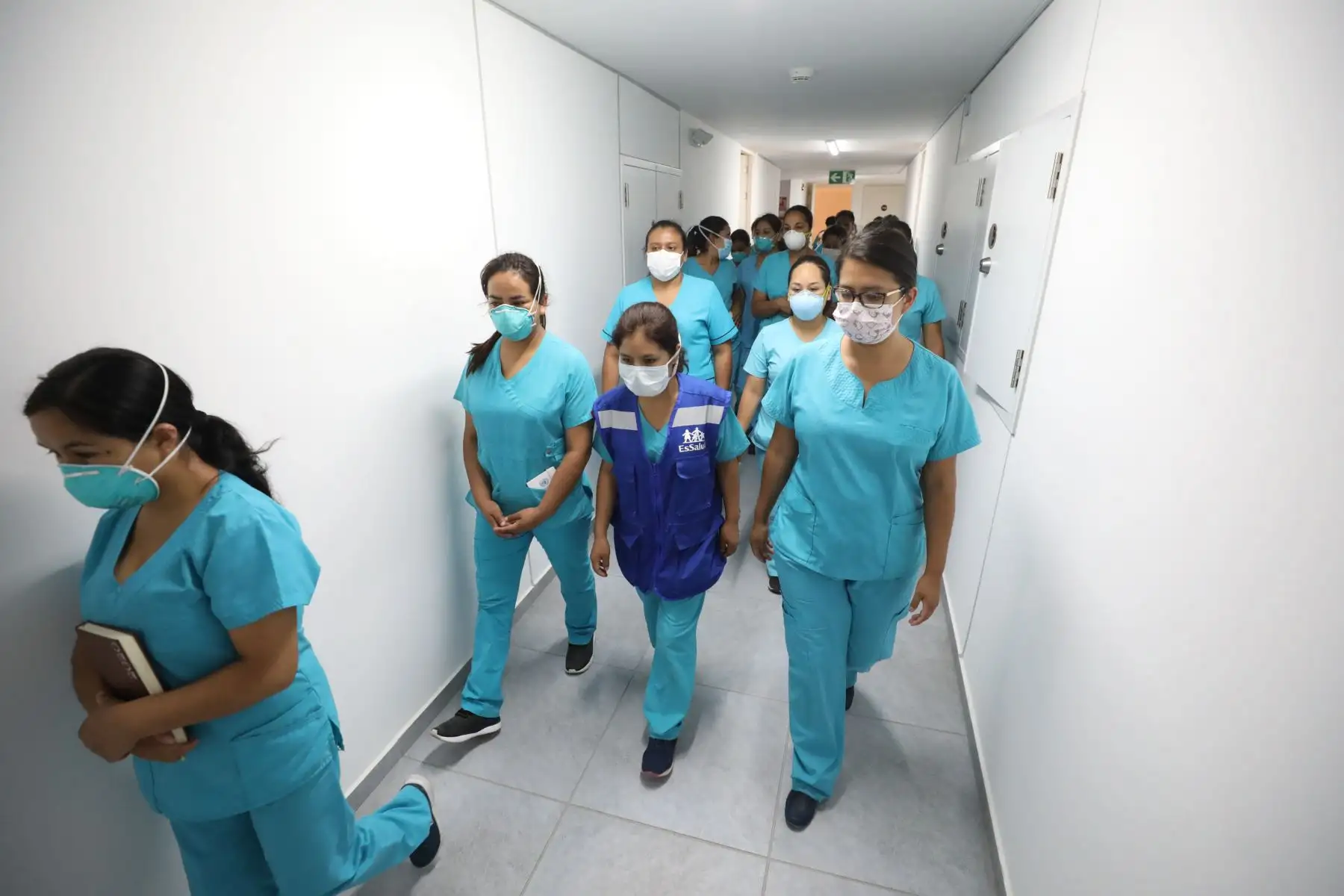 EsSalud continúa los trabajos de implementación en el Hospital Villa Panamericana
Foto: EsSalud