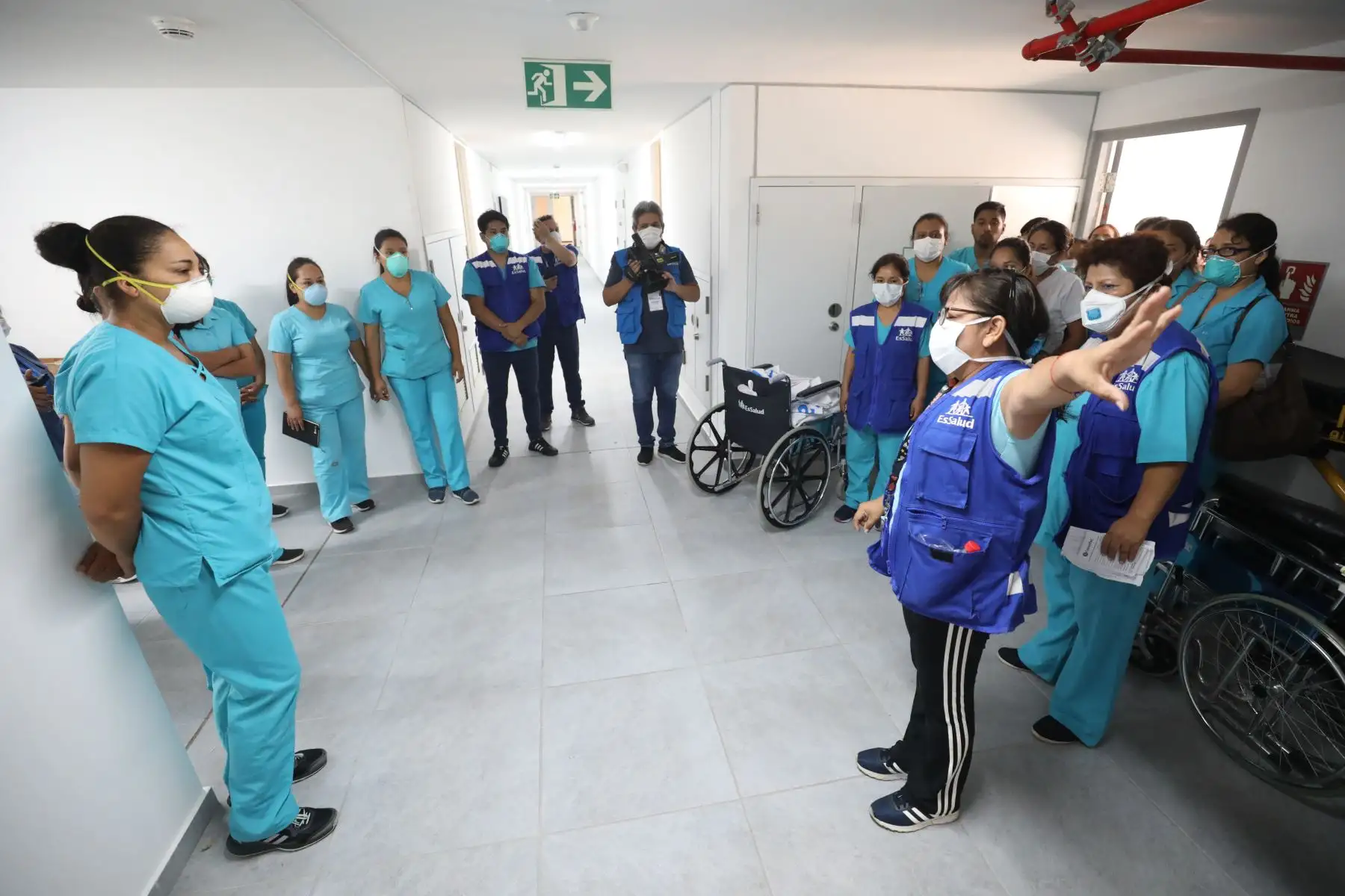 EsSalud continúa los trabajos de implementación en el Hospital Villa Panamericana
Foto: EsSalud