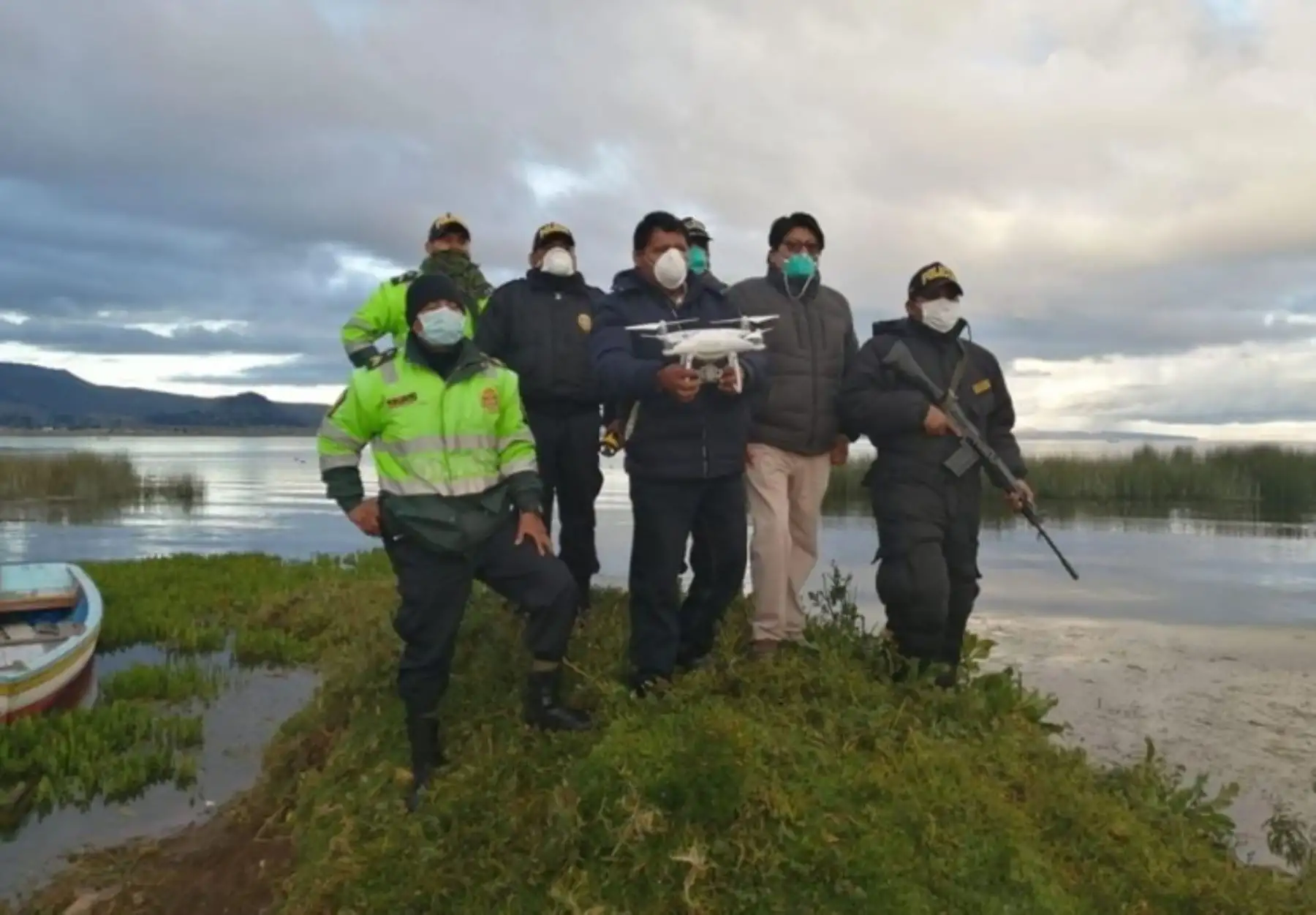 Coronavirus: utilizan drones para reforzar vigilancia fronteriza en Puno