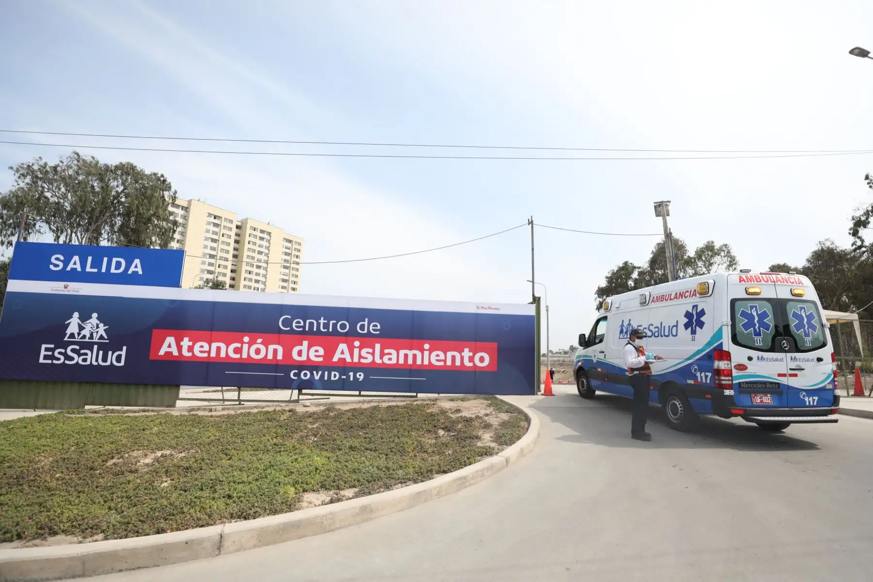 Continúa la implementación del Centro de Atencion y Aislamiento de EsSalud.
Foto: EsSalud