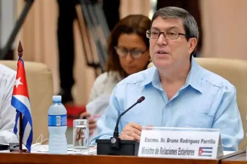 El ministro de Relaciones Exteriores de Cuba, Bruno Rodríguez, saludó el alto al fuego. Foto: EFE