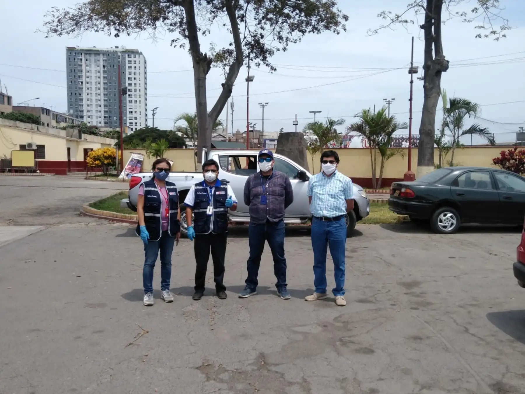Inspectores del Ministerio de Salud revisaron las instalaciones del estadio Lolo Fernández