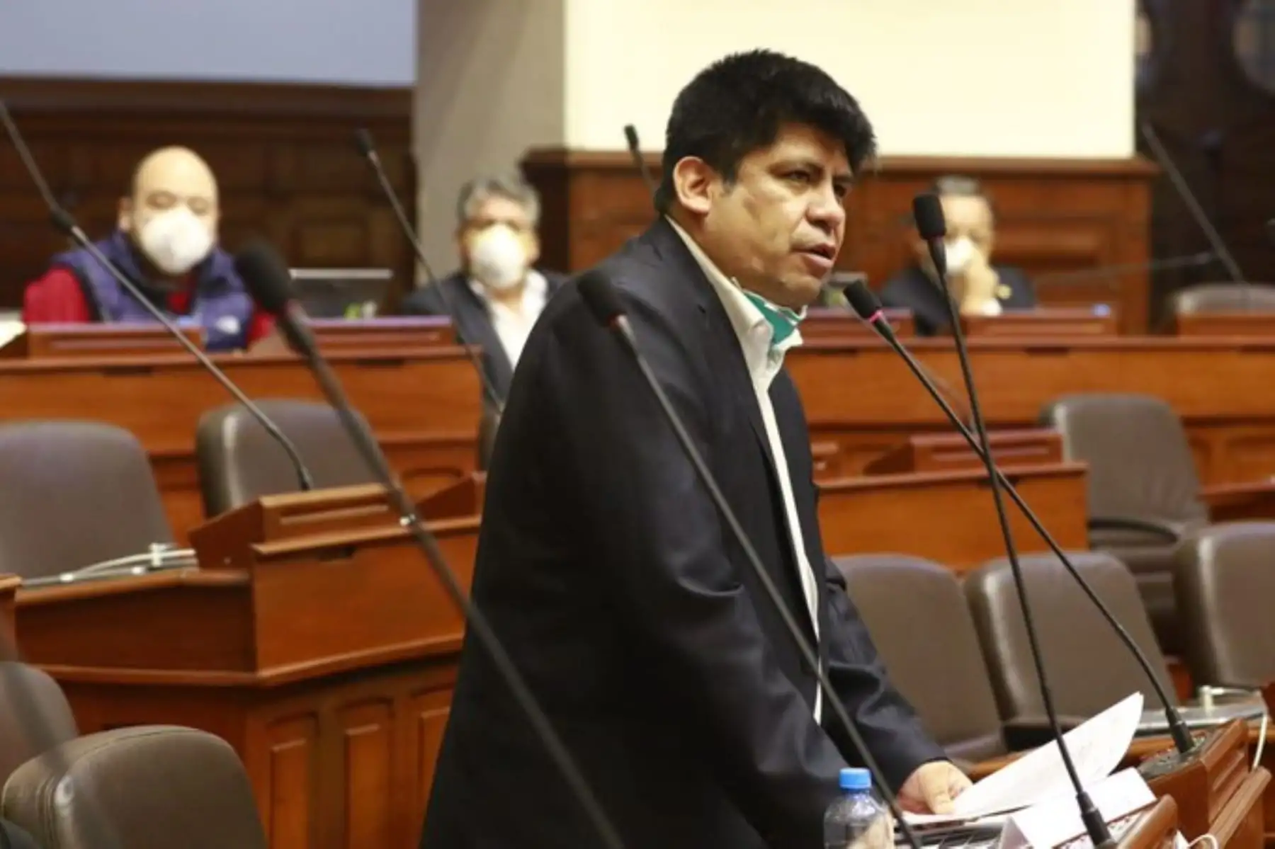 Voceros dan su posición sobre el Proyecto de Ley 4937 y otros, que proponen disponer de hasta el 25 % de los aportes a las  AFP, en la reunión de la 
Junta de Portavoces. Foto: ANDINA/Difusión