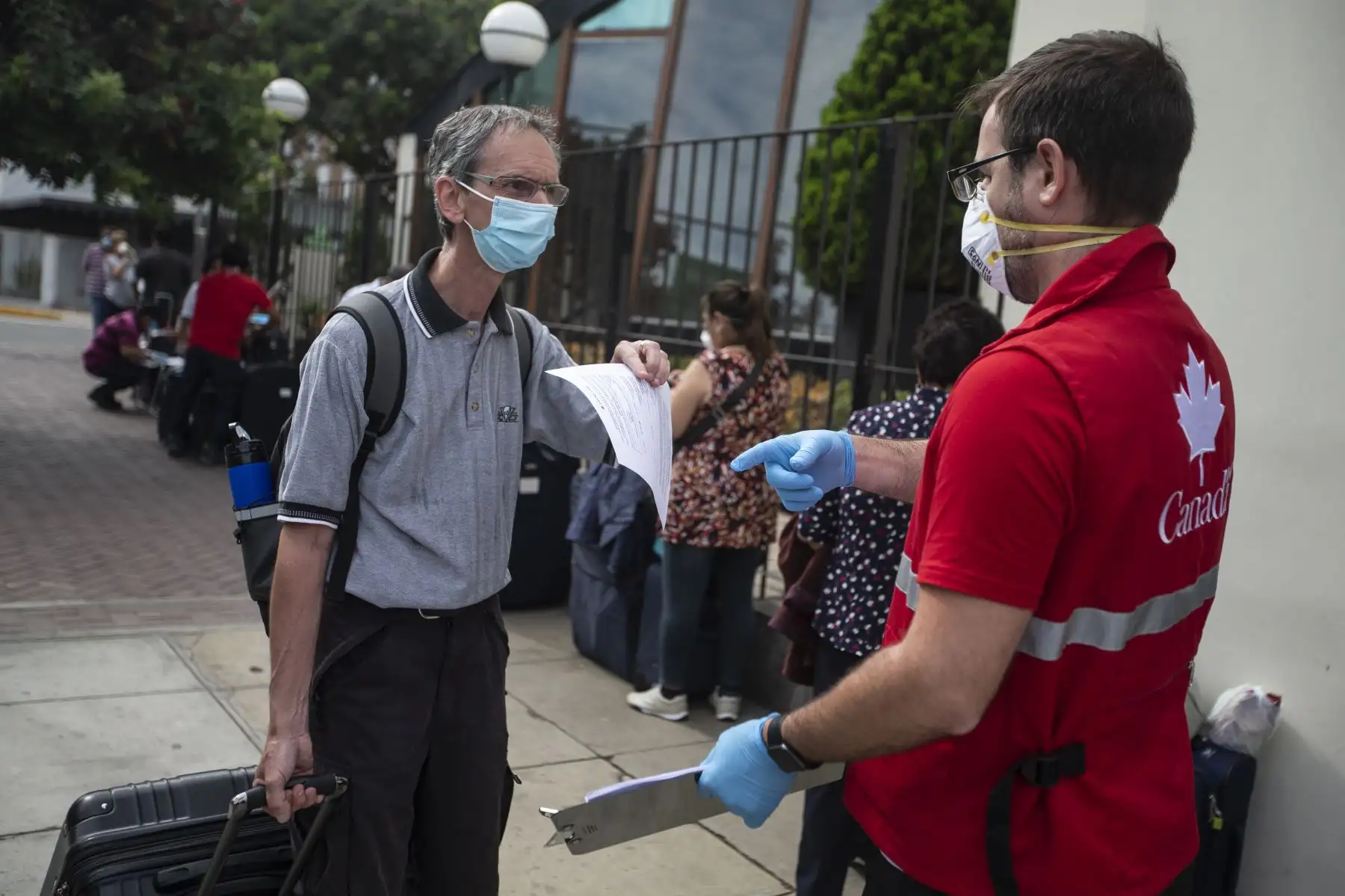 Canadienses varados en Perú, por el cierre de fronteras debido al coronavirus COVID-19, parten repatriados con destino Toronto, Canadá. Foto: ANDINA/Jhonel Rodríguez Robles