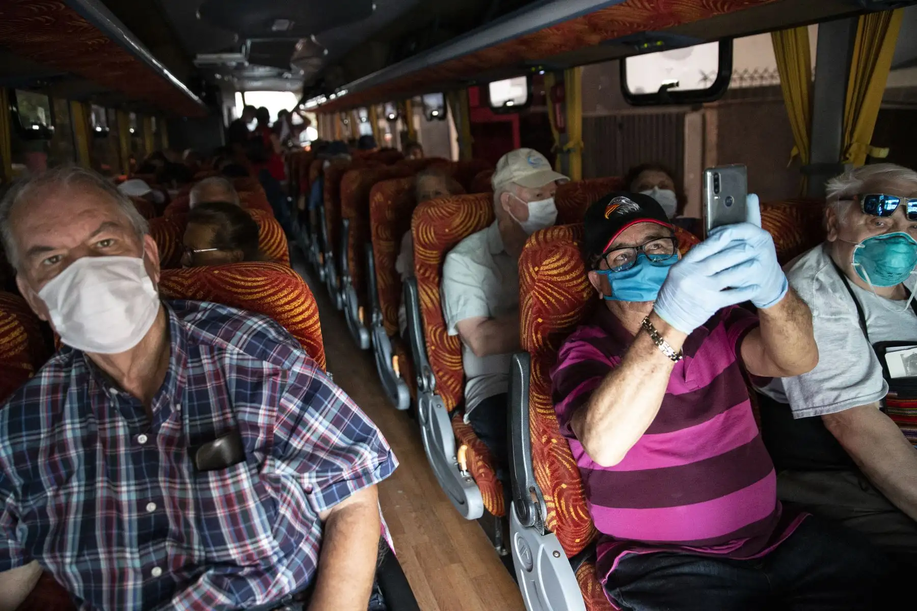 Canadienses varados en Perú, por el cierre de fronteras debido al coronavirus COVID-19, parten repatriados con destino Toronto, Canadá. Foto: ANDINA/Jhonel Rodríguez Robles