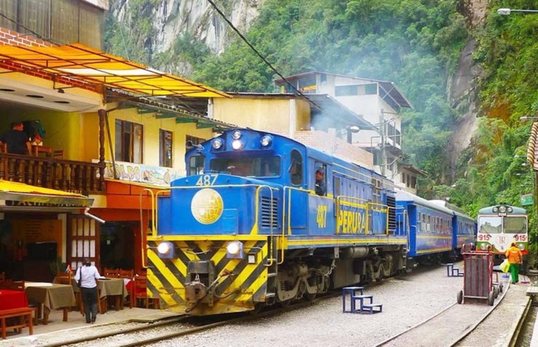 Por razones de seguridad y en previsión de posibles atentados, fue suspendido el servicio del tren Cusco-Machu Picchu. ANDINA/Difusión