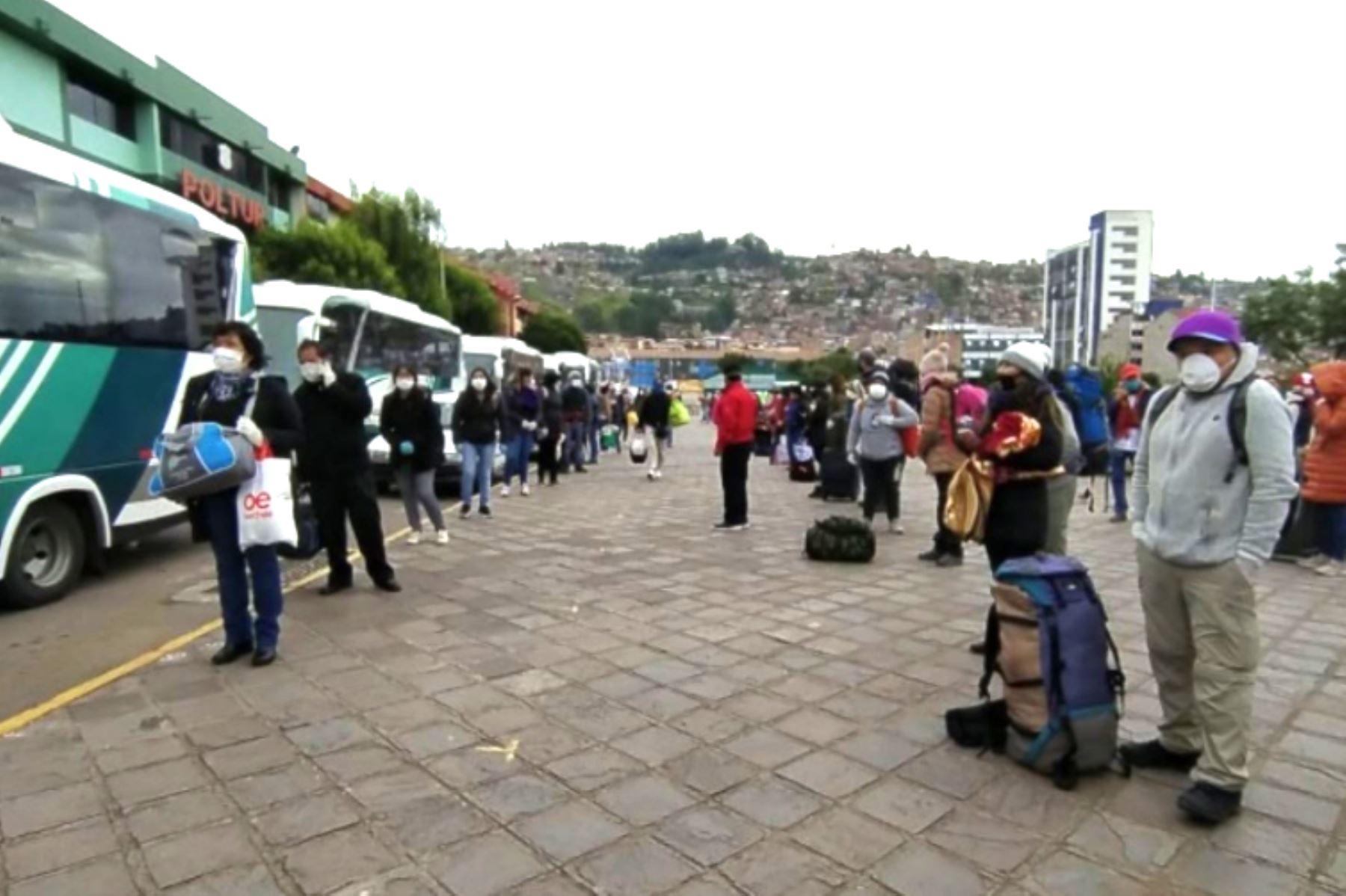 Cientos de turistas se encuentran varados en Cusco a causa del cierre del aeropuerto y el bloqueo de carreteras. ANDINA/Archivo