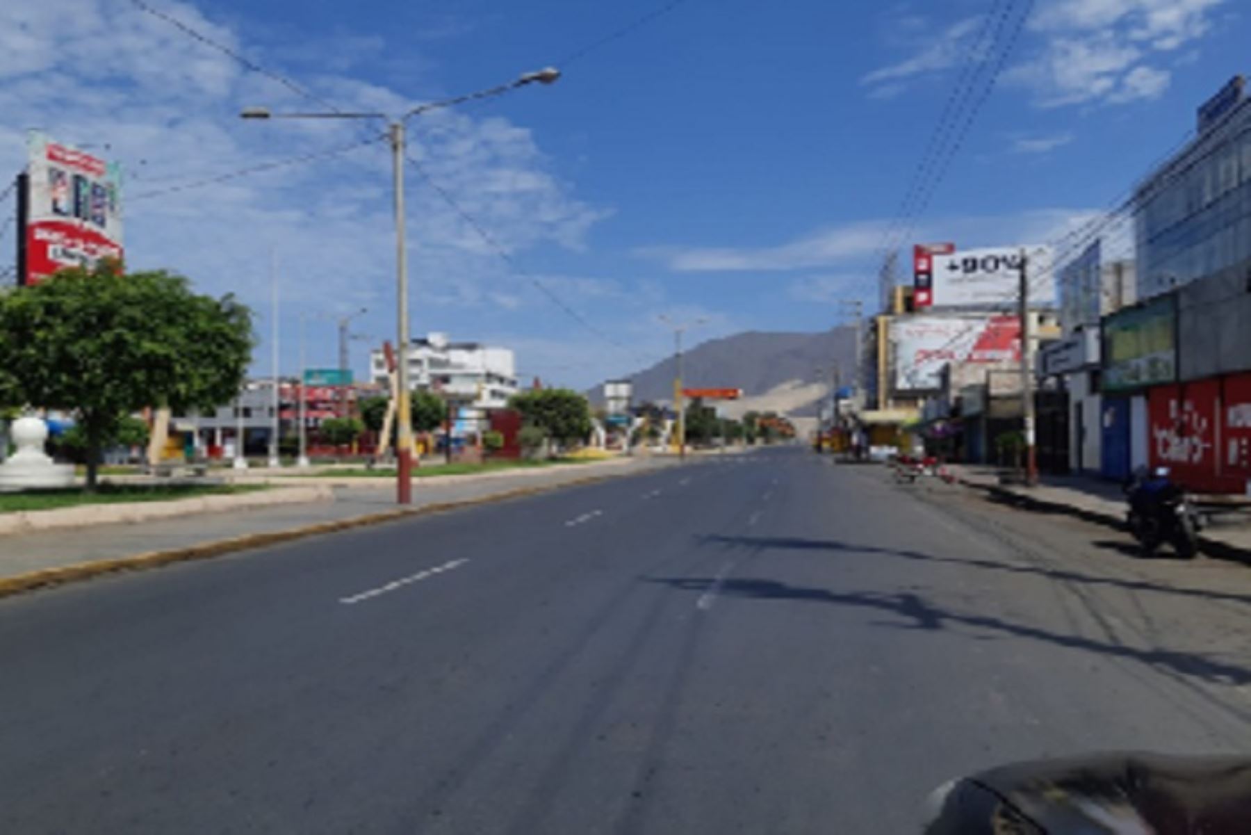 Coronavirus: calles del centro de Chimbote lucen vacías por aislamiento total