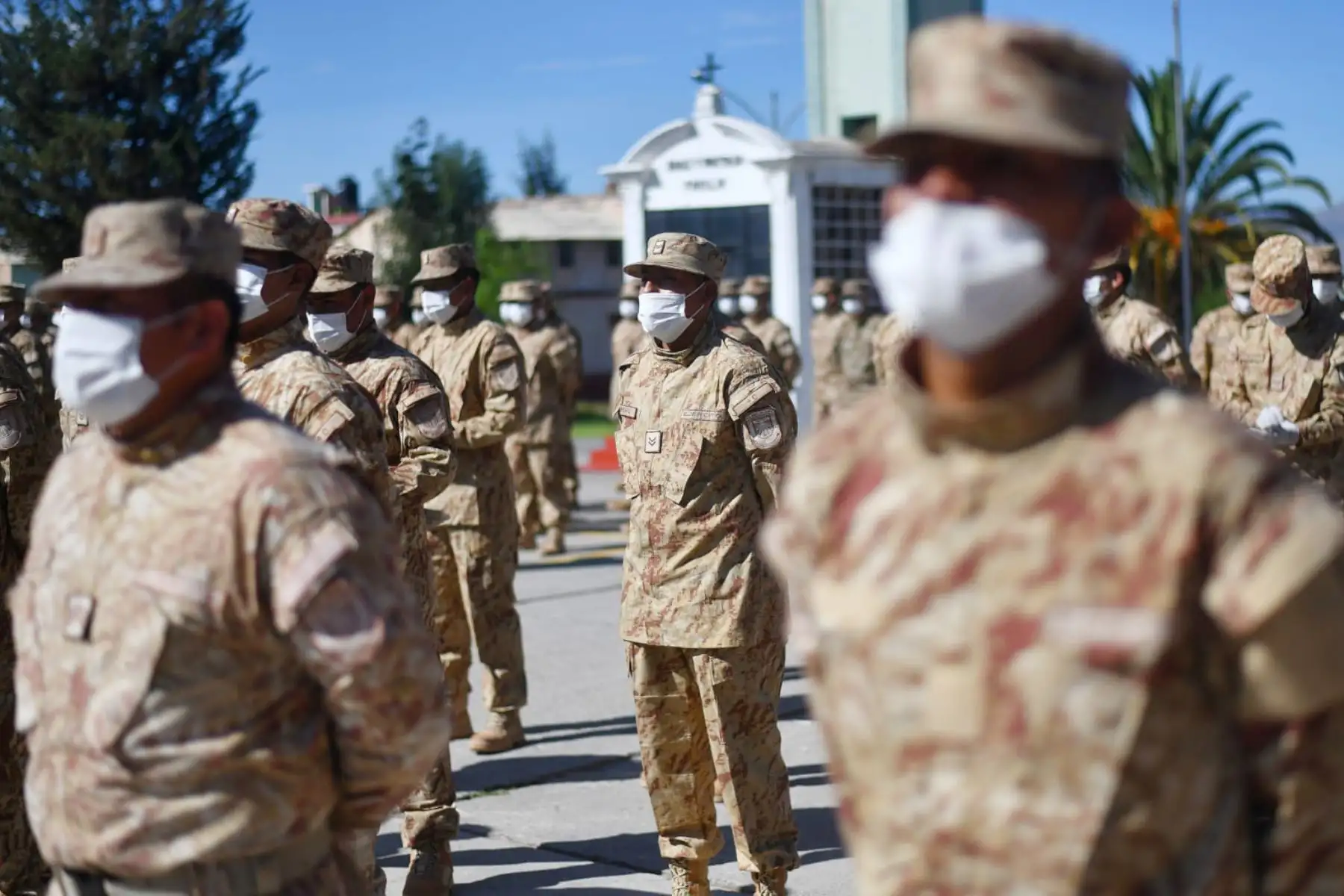 Reservistas en Arequipa se integran  a los cuarteles del Ejercito del Perú para hacer nuevamente su servicio y apoyar acciones contra el coronavirus.
Foto :Cortesía /Diego Ramos
