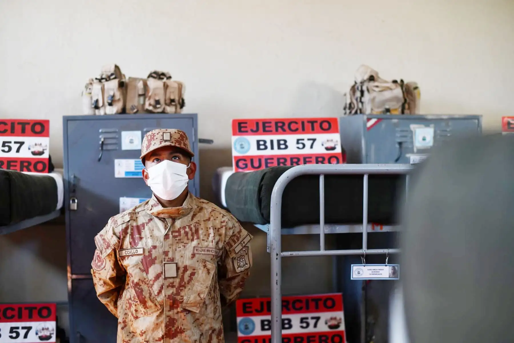 Reservistas en Arequipa se integran  a los cuarteles del Ejercito del Perú para hacer nuevamente su servicio y apoyar acciones contra el coronavirus.
Foto :Cortesía /Diego Ramos
