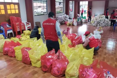 13 auditores de la Contraloría realizan visitas a las municipalidades de Apurímac como parte del megaoperativo de emergencia sanitaria COVID19. Foto: @ContraloriaPeru