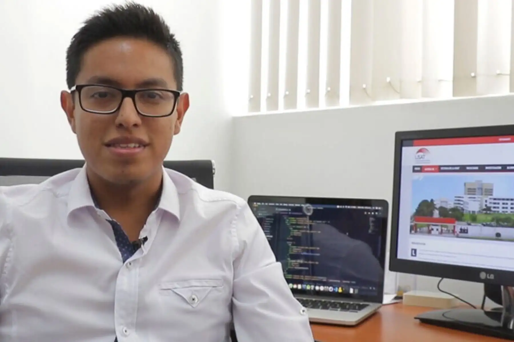 Estudiante lambayecano José Manuel Puicón creo aplicativo para seguir la evolución del coronavirus en el país.