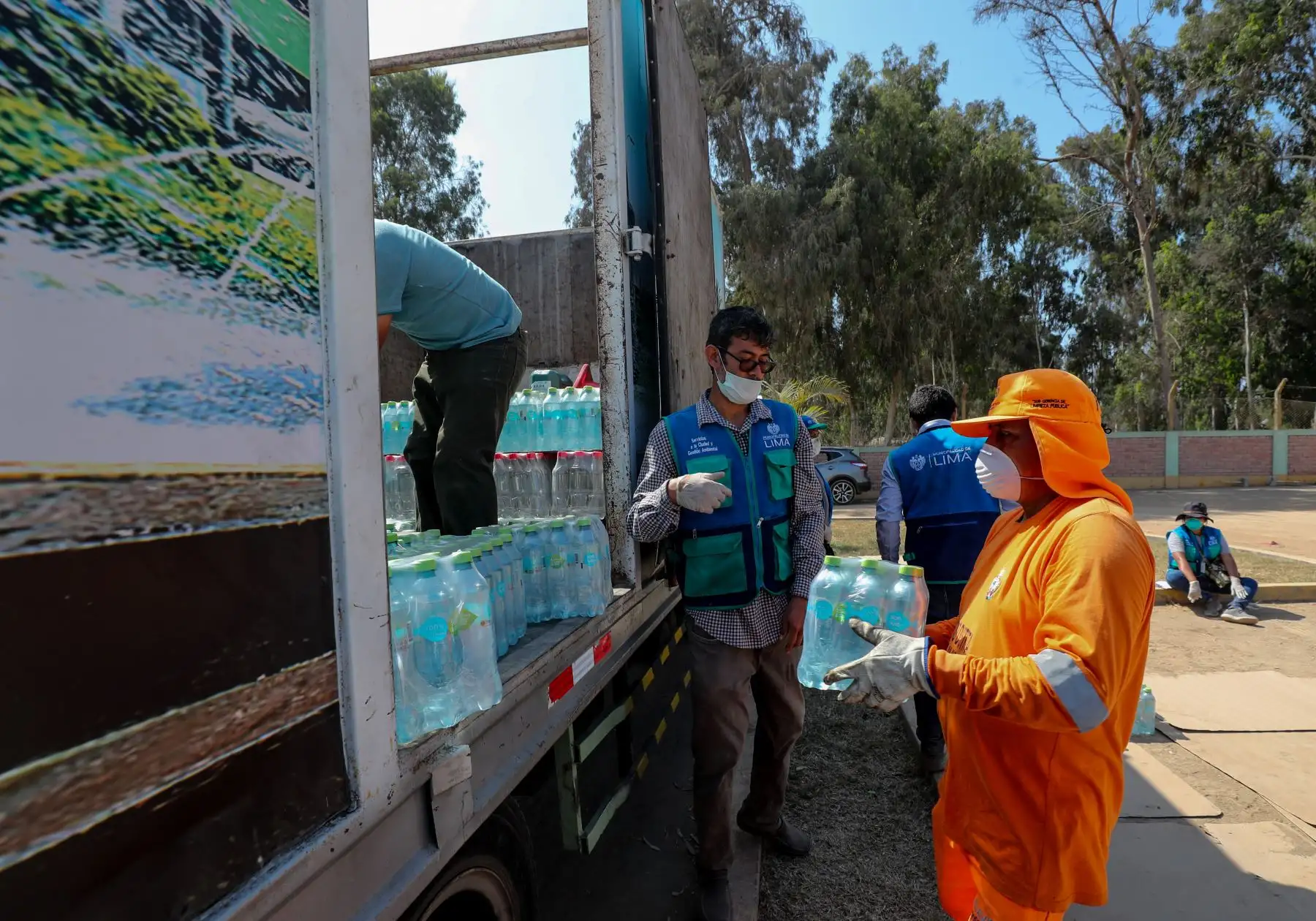 MINAM  brinda apoyo al personal de limpieza y manejo de residuos de las municipalidades.
Foto: Ministerio del Ambiente