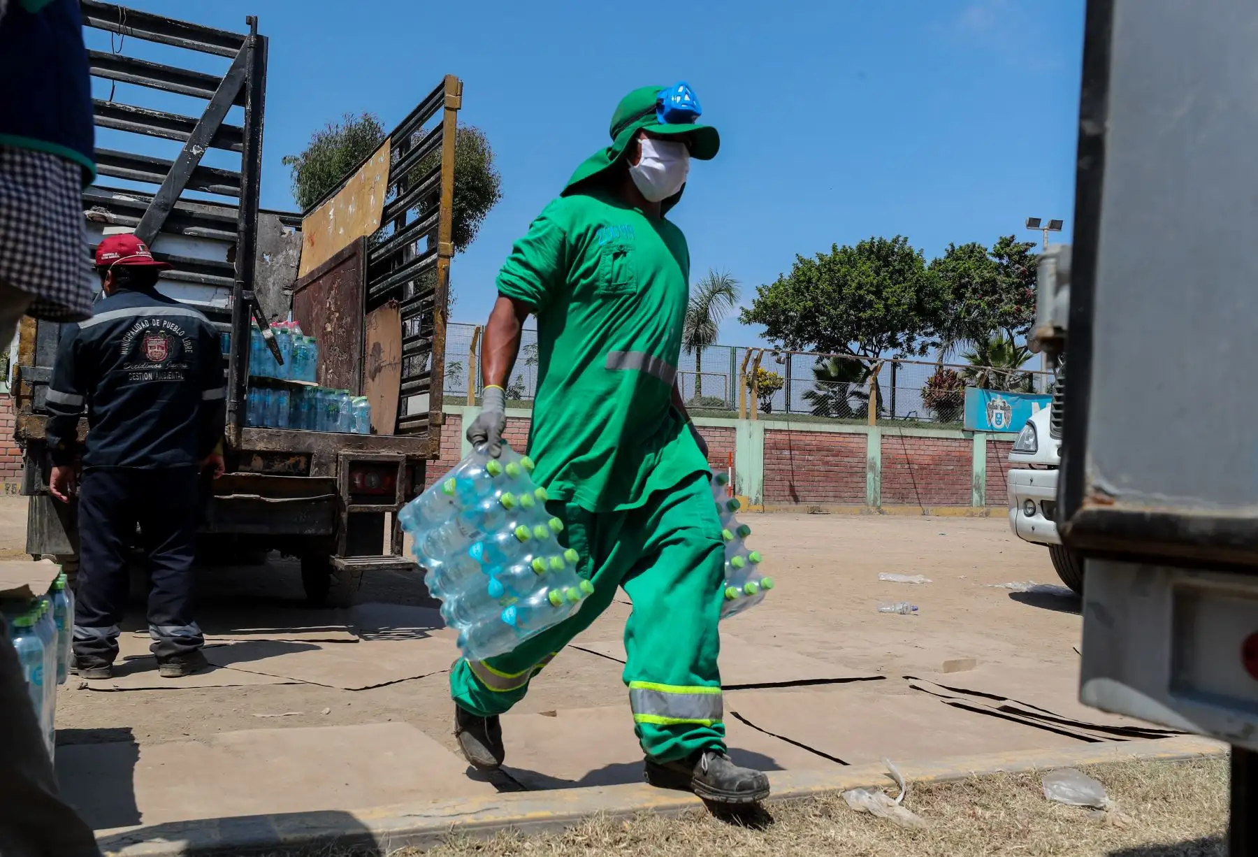 MINAM  brinda apoyo al personal de limpieza y manejo de residuos de las municipalidades.
Foto: Ministerio del Ambiente