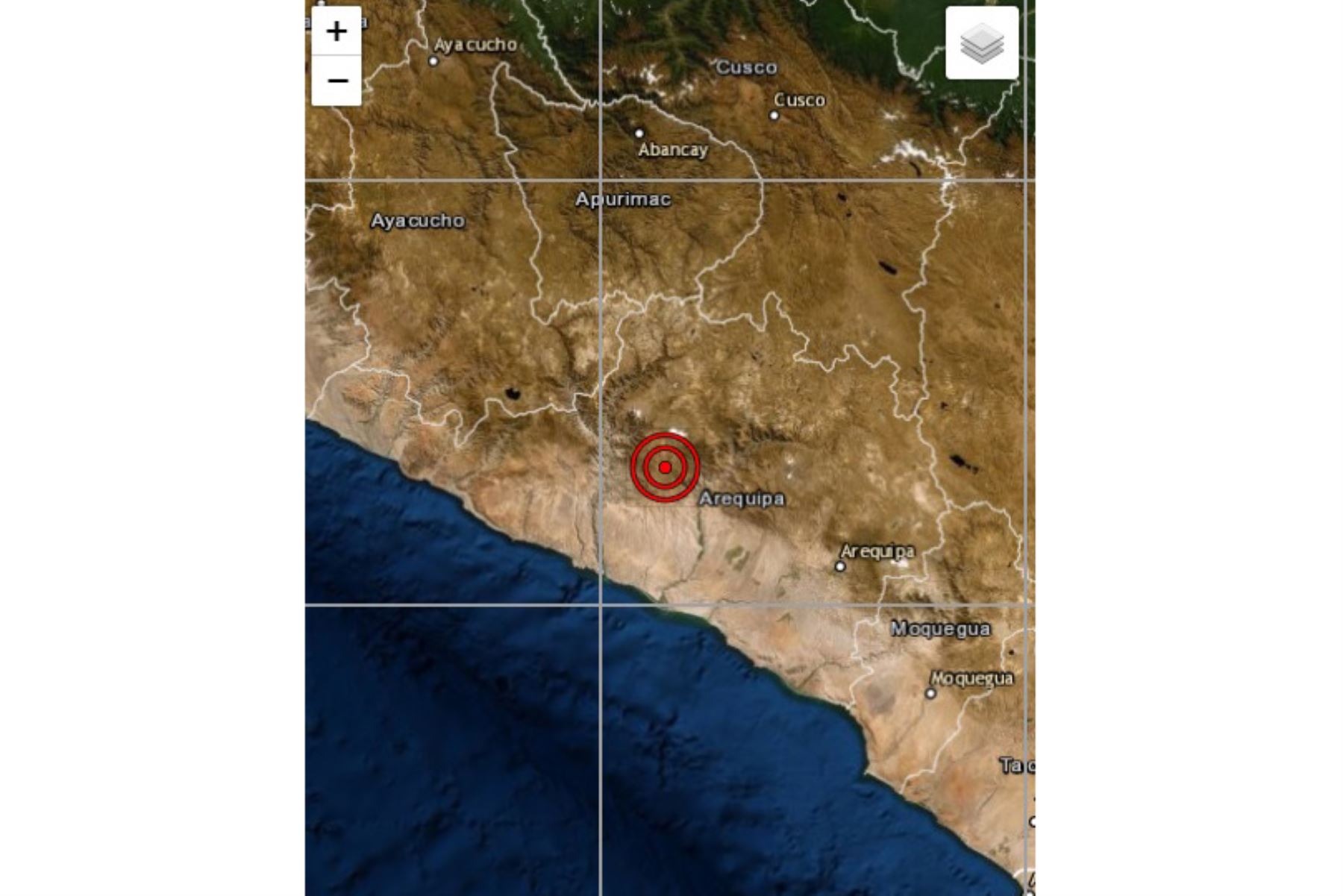 A 10 kilómetros al noroeste de Chuquibamba, capital de la provincia de Condesuyos (Arequipa), se registró sismo de magnitud 4.1. Foto: ANDINA/difusión.