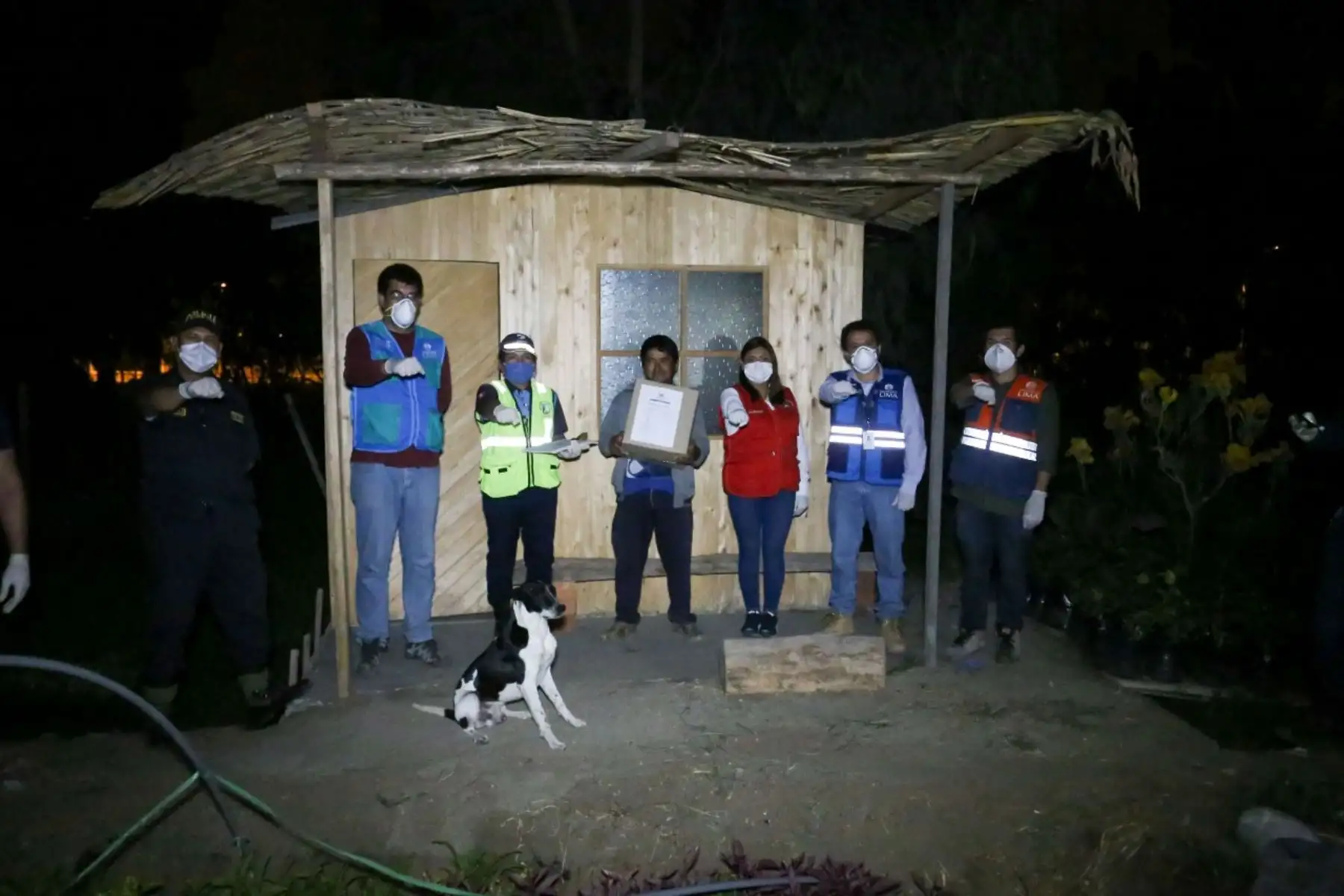 MLM entregó vecinos de SJM 1,400 canastas de víveres a familias en situación vulnerable, en apoyo contra el Covi-19.Foto:ANDINA/MLM