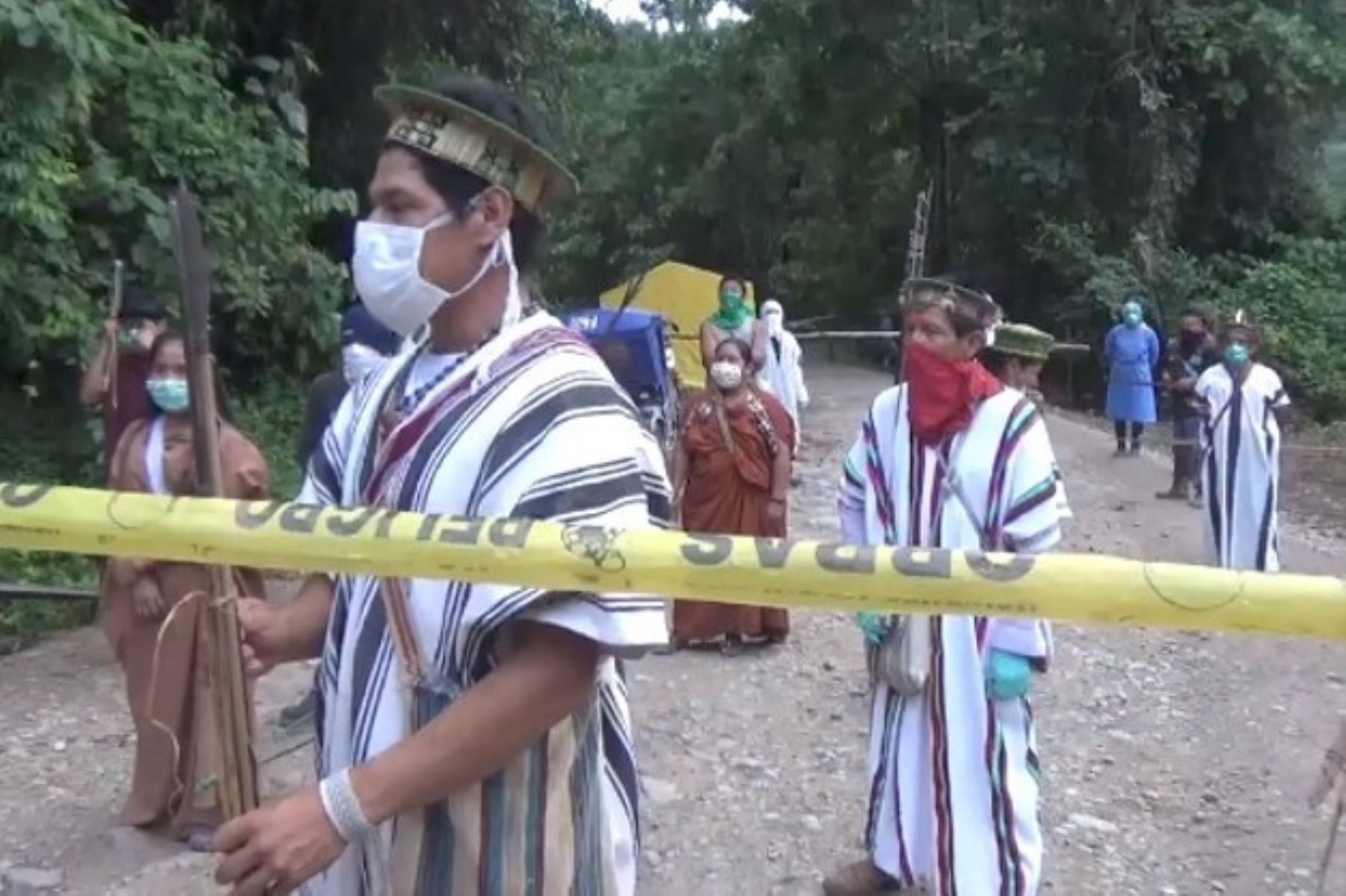 Pueblos indígenas Asháninka y Yanesha, que viven en  la Selva Central, región Pasco, decidieron aislarse para evitar ser infectados por el coronavirus. ANDINA/Difusión
