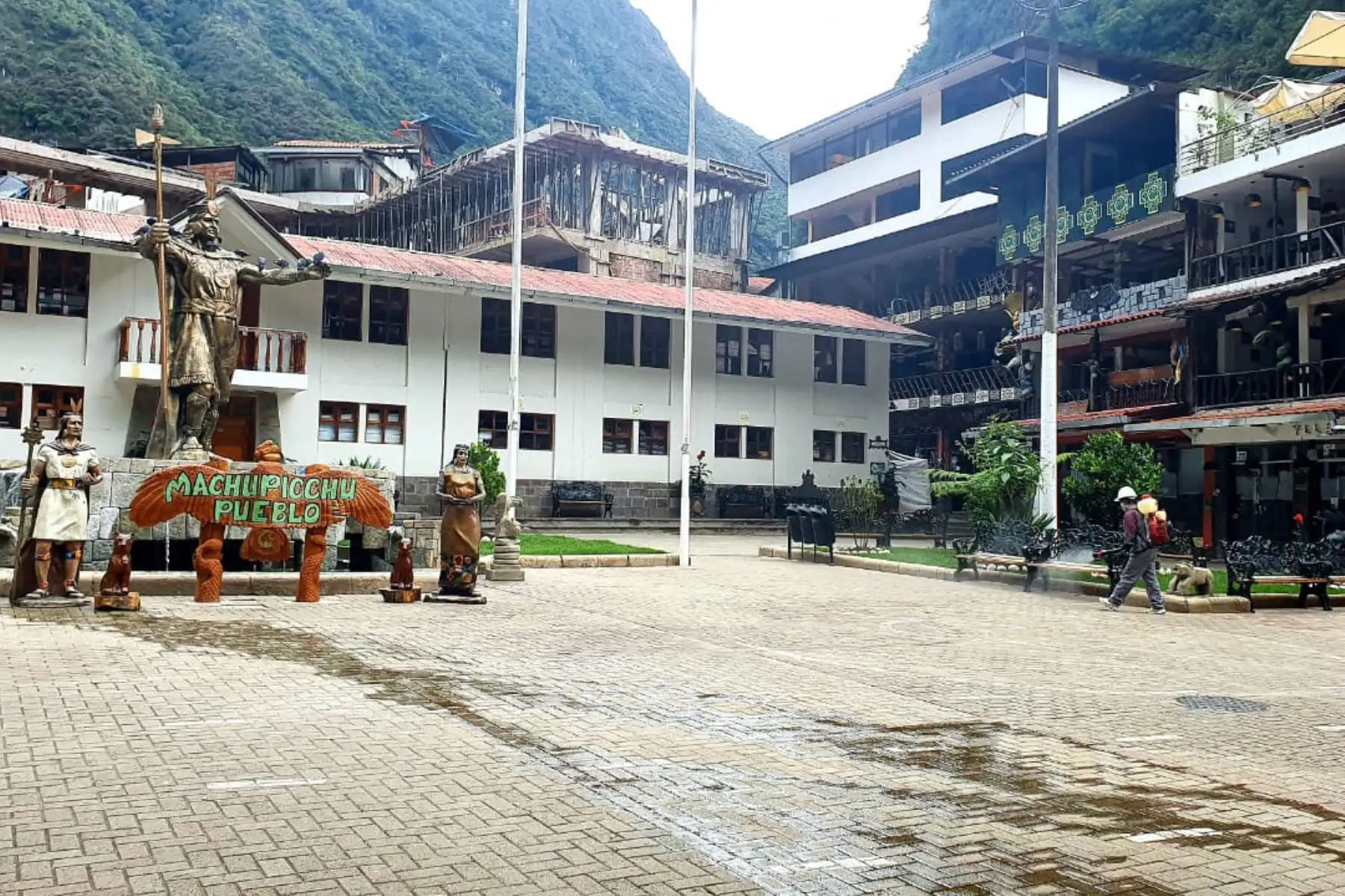 Desinfectarán restaurantes y hoteles de la ciudad de Machu Picchu Pueblo. Foto: ANDINA/Percy Hurtado Santillán