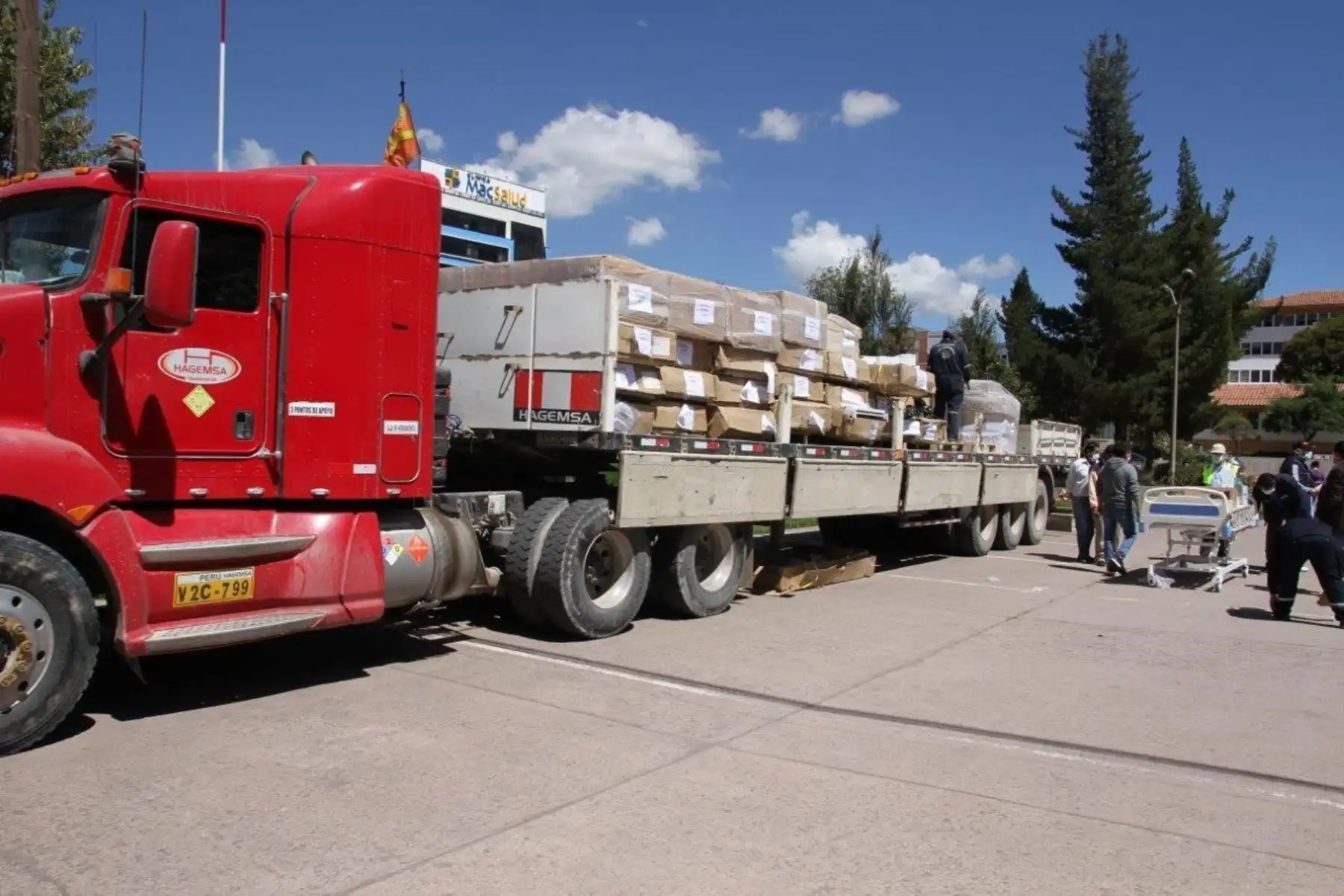 La Diresa Cusco recibió una donación de 20 camas hospitalarias e implementos biomédicos que se destinarán a la atención de pacientes afectados con coronavirus. ANDINA/Difusión