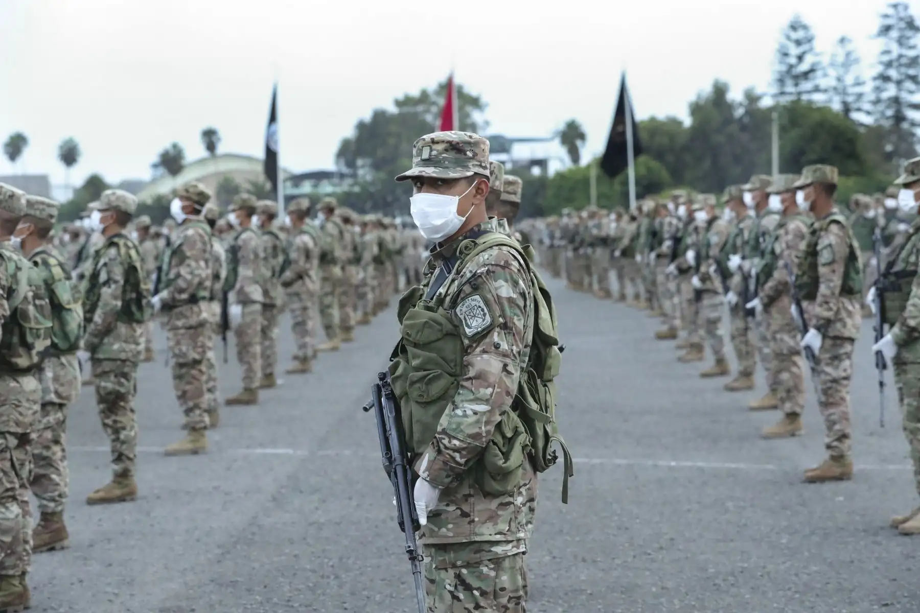 Presidente de la República, Martín Vizcarra, supervisa la base del personal del Ejército del Perú.Foto:ANDINA/Prensa Presidencia