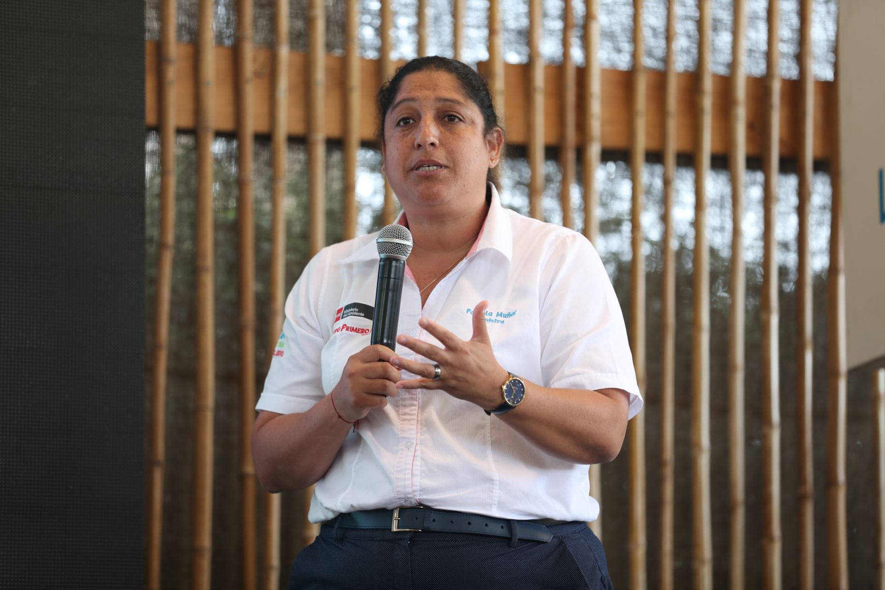 Ministra del Ambiente, Fabiola Muñoz. Foto: ANDINA/Difusión