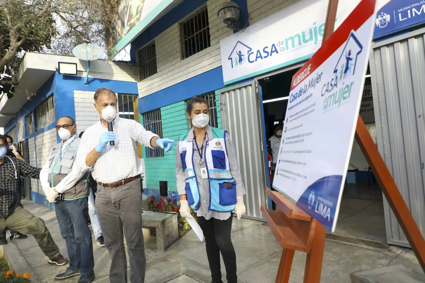 Alcalde de la Municipalidad de Lima, Jorge Muñoz Inaugura Albergue temporal Casa de la Mujer-24.
Foto: Municipalidad de Lima