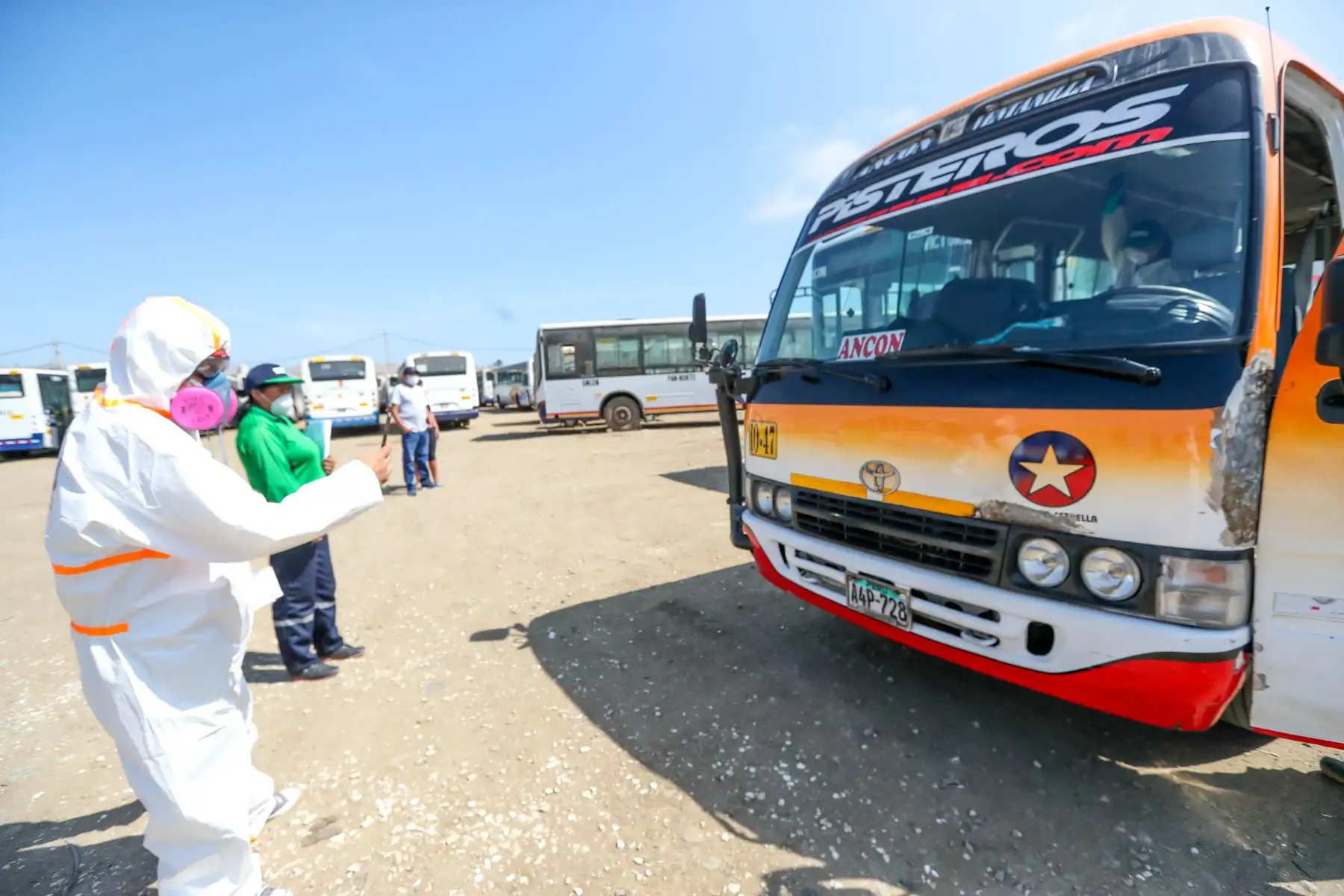 ATU realiza limpieza y desinfección en unidades de transporte público de Lima y Callao.
Foto: ATU