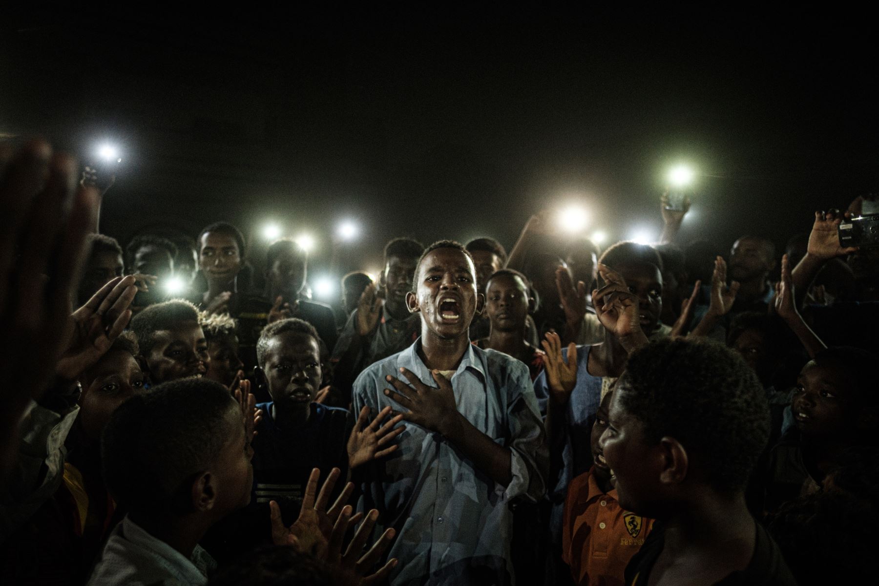 La fotografía ganadora se tomó el 19 de junio de 2019 en la capital sudanesa, en plenas manifestaciones contra la Junta militar que dirigía el país de forma interina. Foto: Yasuyoshi Chiba