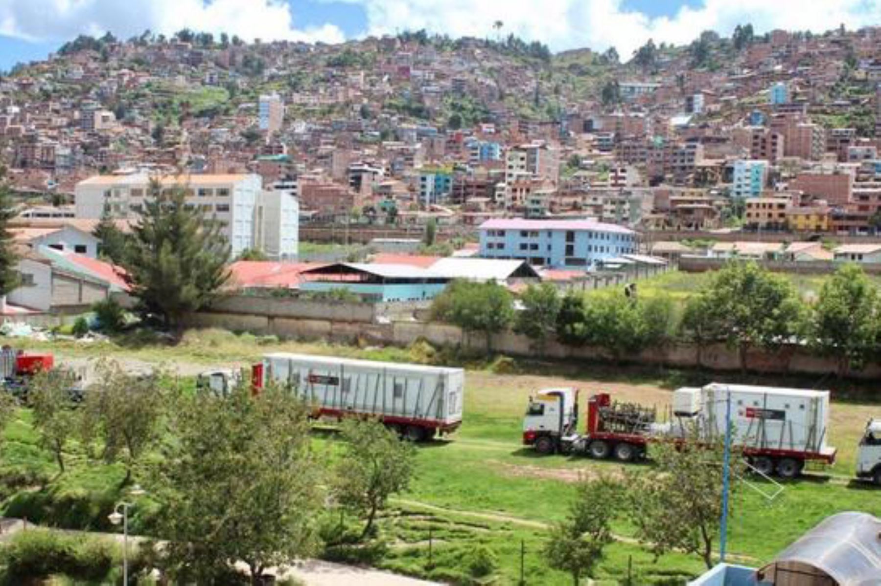 El Minsa desplaza hospitales móviles para Cusco y Callao para la atención de casos de covid-19. Foto: Minsa.