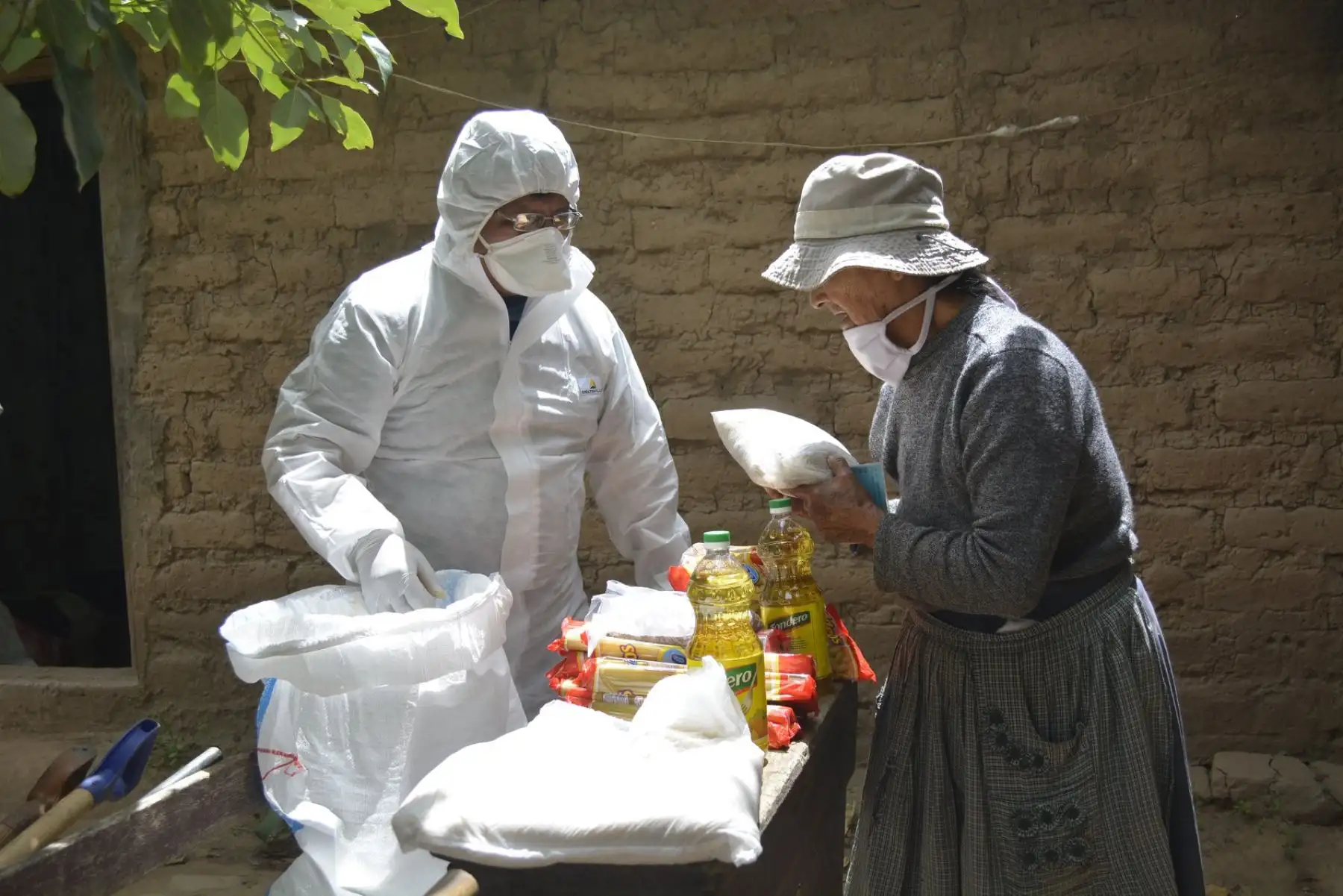 Se entregaron víveres en las zonas de El Tingo y Marabamba en Huánuco. Foto: ANDINA/Municipalidad de Huánuco