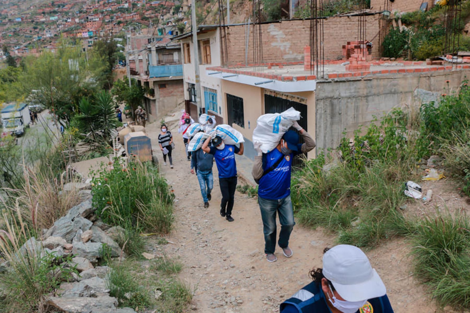 Municipalidad Provincial de Huánuco continúa repartiendo víveres de primera necesidad a familias más vulnerables. Foto: ANDINA/Municipalidad de Huánuco
