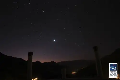 Venus es visible al atardecer, mientras que Marte, Saturno y Júpiter, a primeras horas de la madrugada. Foto: Conida