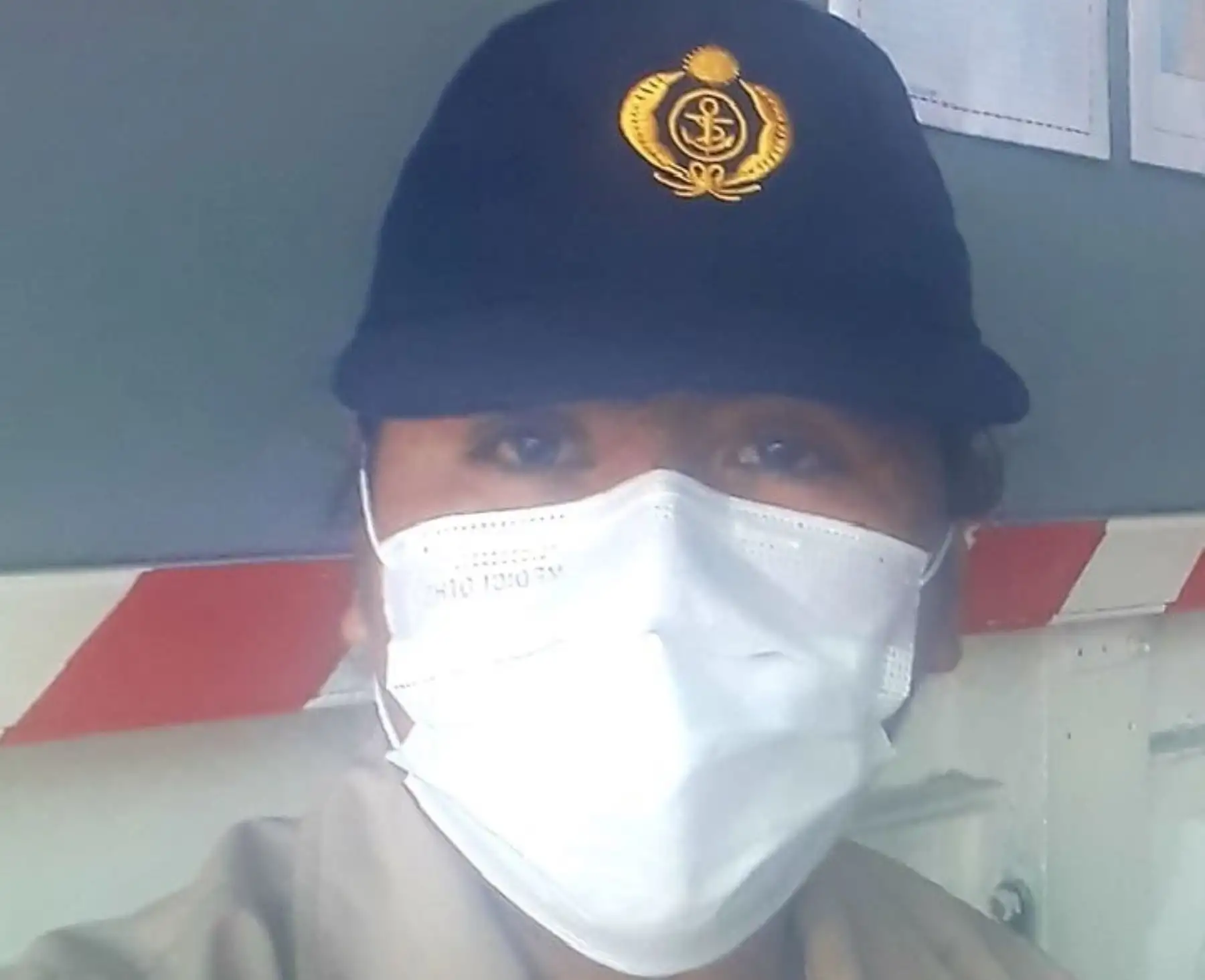 La técnico 3ro. de la Marina de Guerra del Perú, Susan Blanco Beingolea.