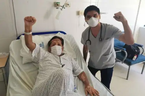 Eusebio "Chato" Grados se recuperó y ya se encuentra en su casa.ANDINA/Difusión